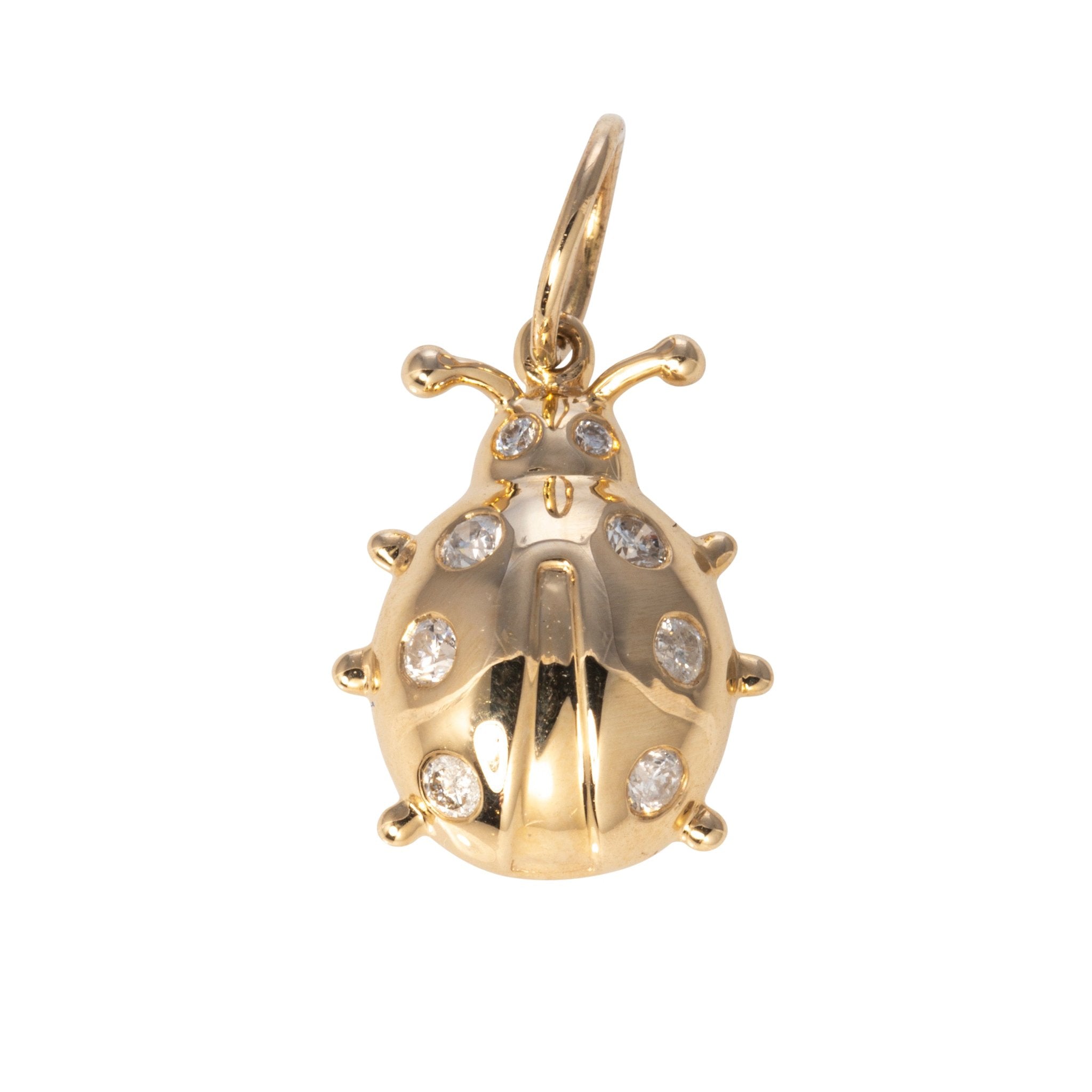 Ladybug popular 14k solid gold charm