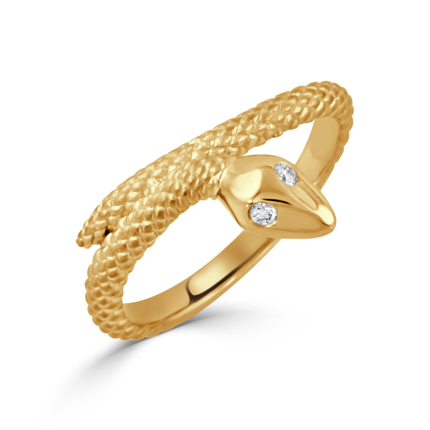 18K Gold Snake Serpent cheapest Ring size 7