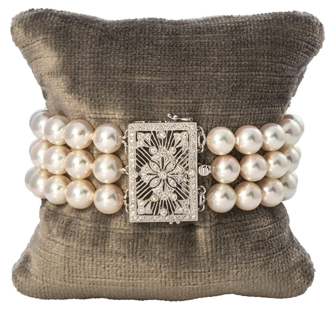 Three Strand Pearl Bracelet