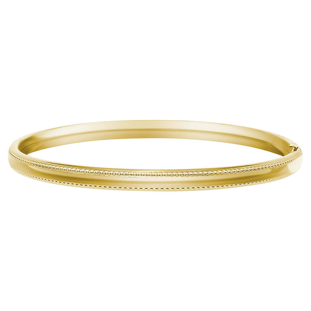 Gold Bangle (10.71 gm), 18 KT Plain Yellow Gold Jewellery - Chloe Criss-Cross Gold Bangle for Women. Design - Geometry. Size 2.4.