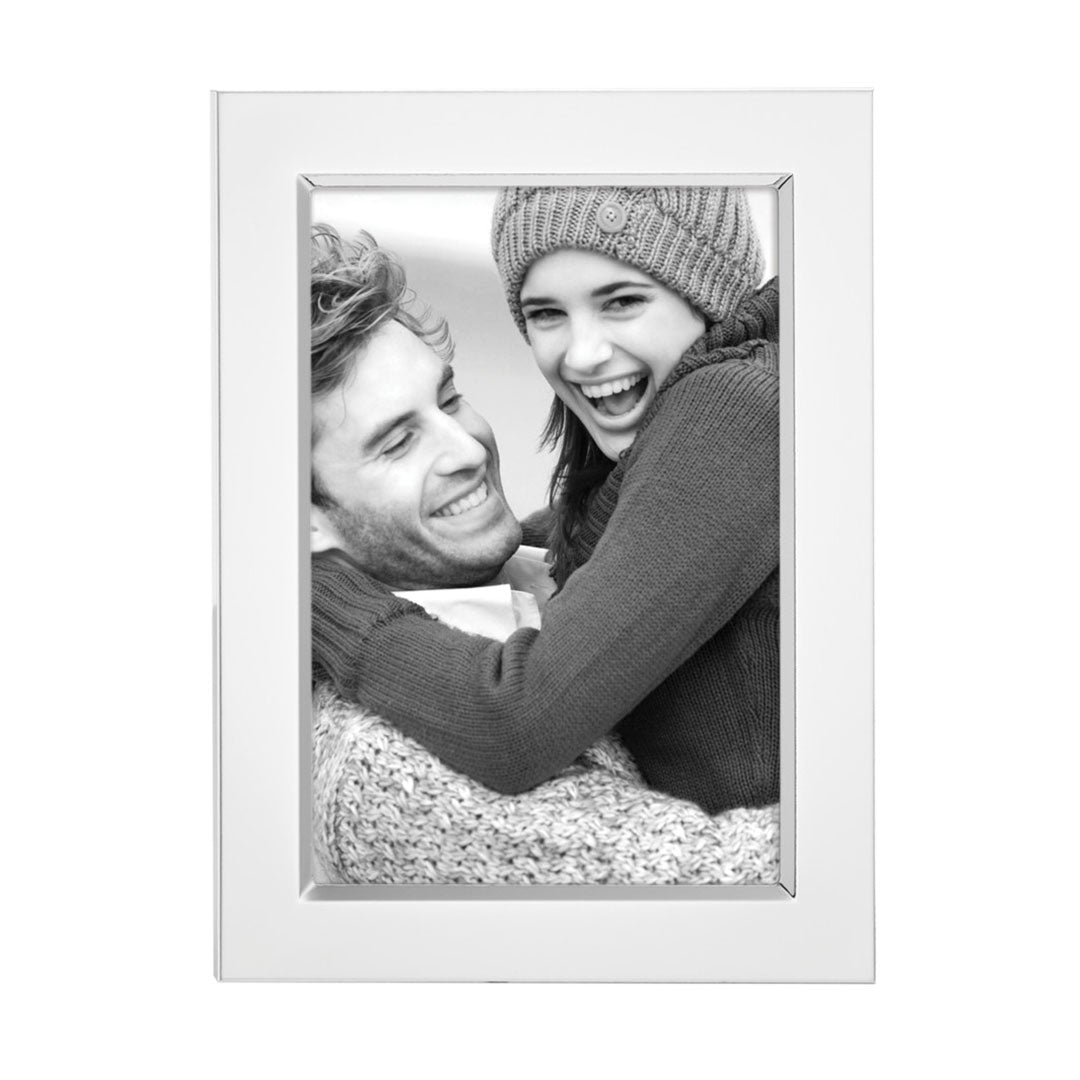 Friends silver metal photo frame with metal enamel look embossed