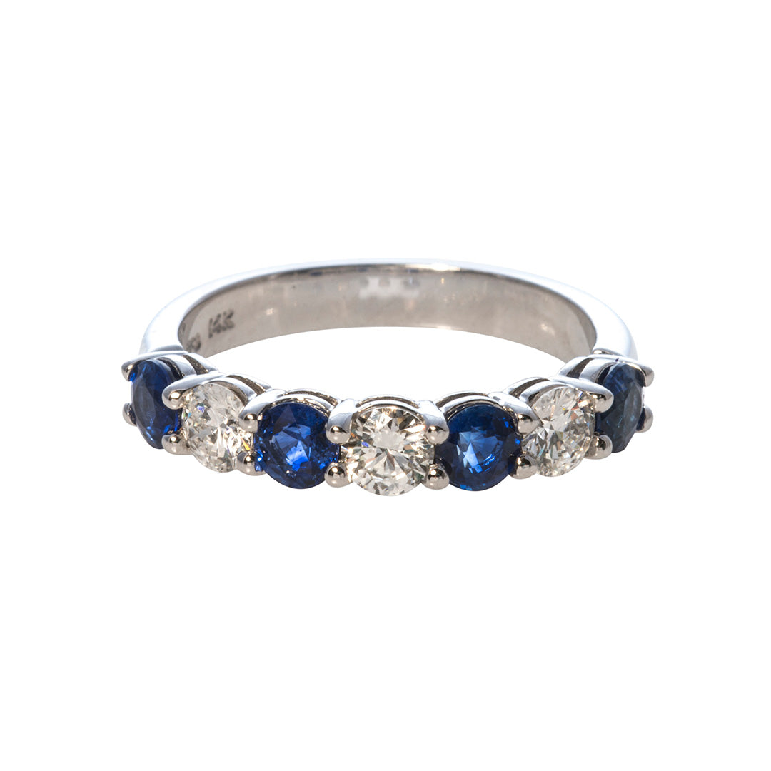 Genuine Sapphire & deals Diamond Ring 7