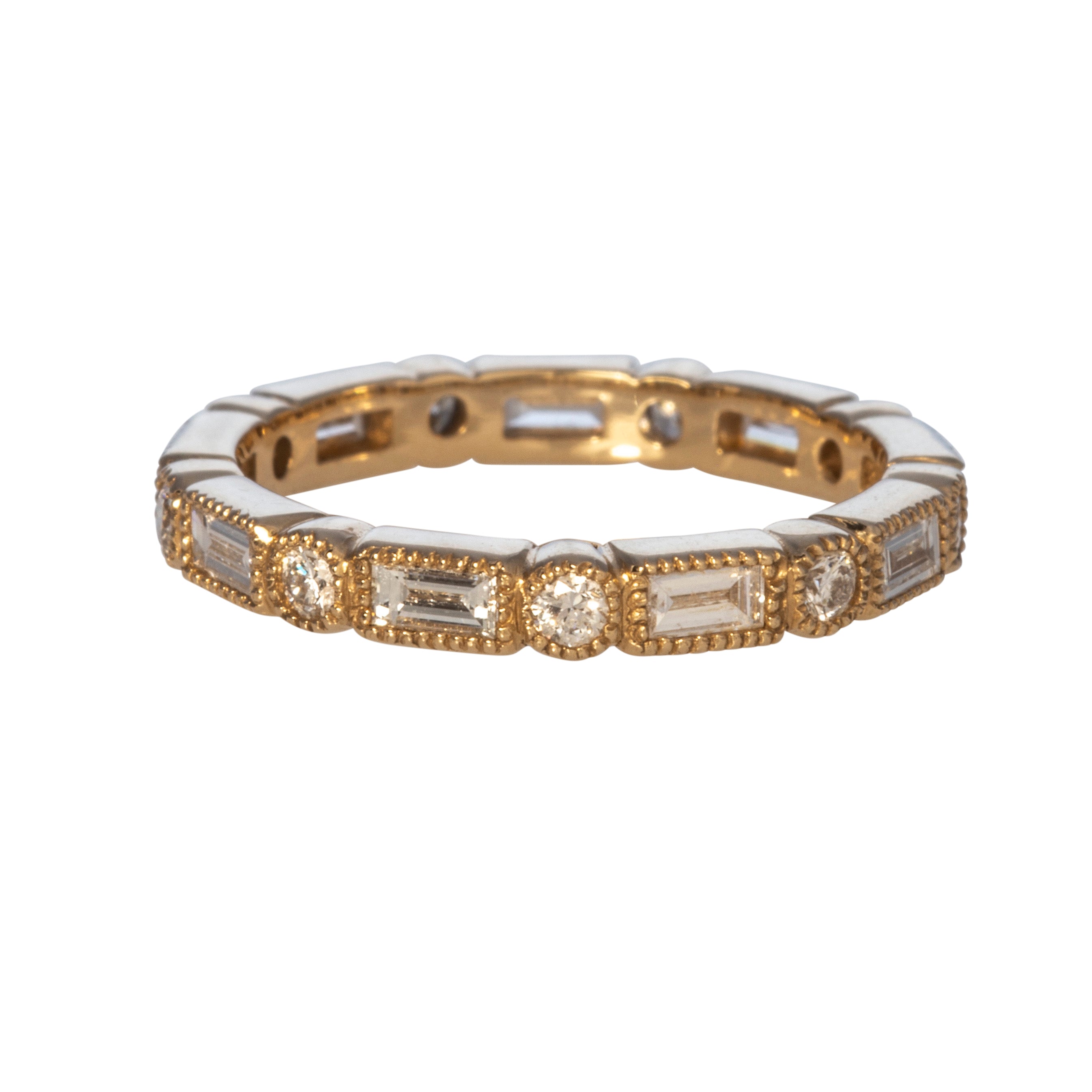 Diamond Eternity 18K Yellow Gold Band