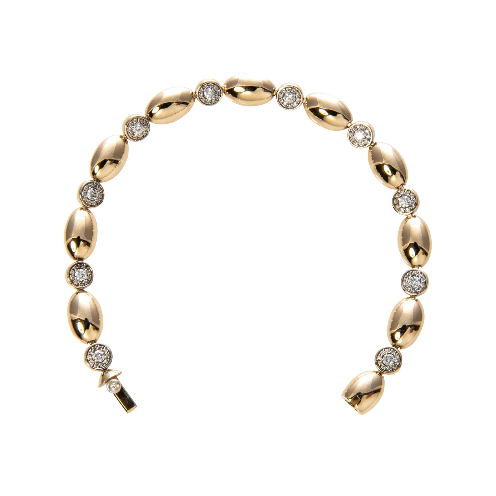 The Mary Collection Pavé Diamond Station Line Bracelet