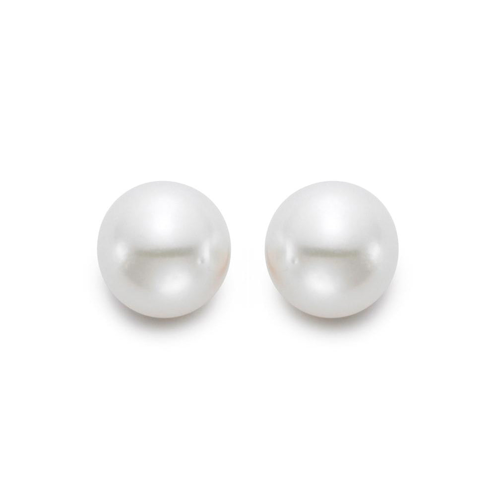 6mm “AA” Akoya Pearl 18K Yellow Gold Stud Earrings