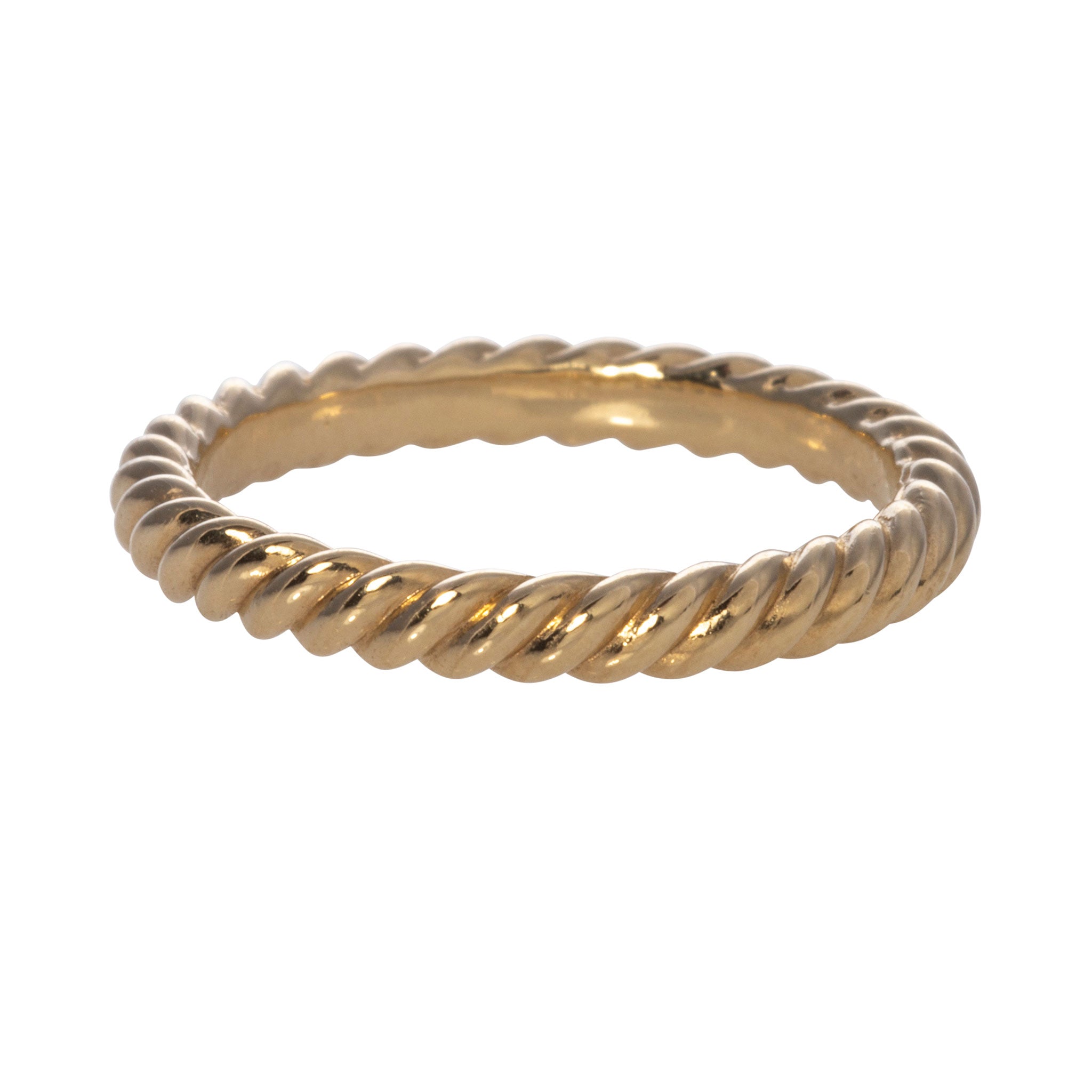 14K Yellow Gold Rope Band 2.5mm