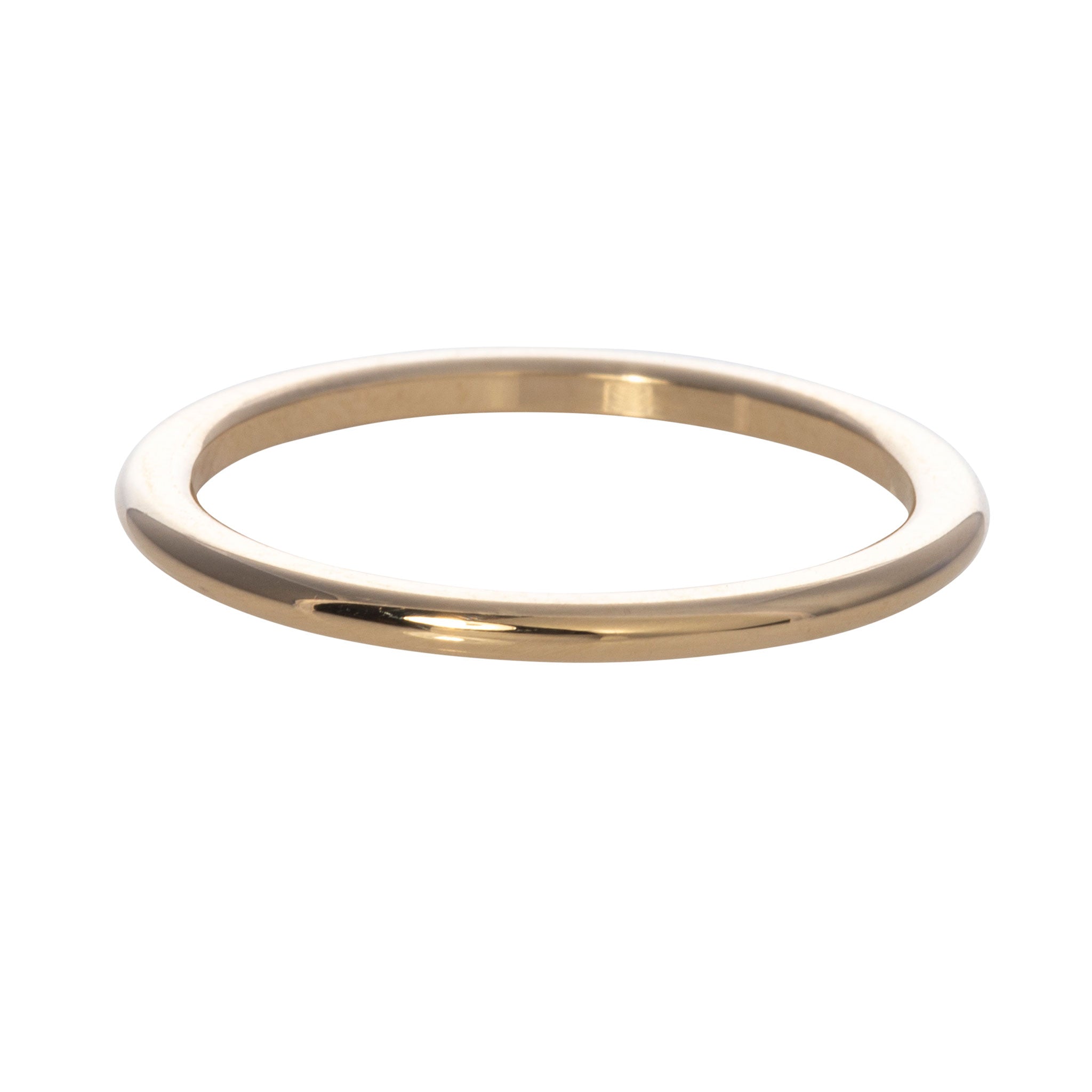 14K Yellow Gold Comfort Fit Half Round Band 1.5mm