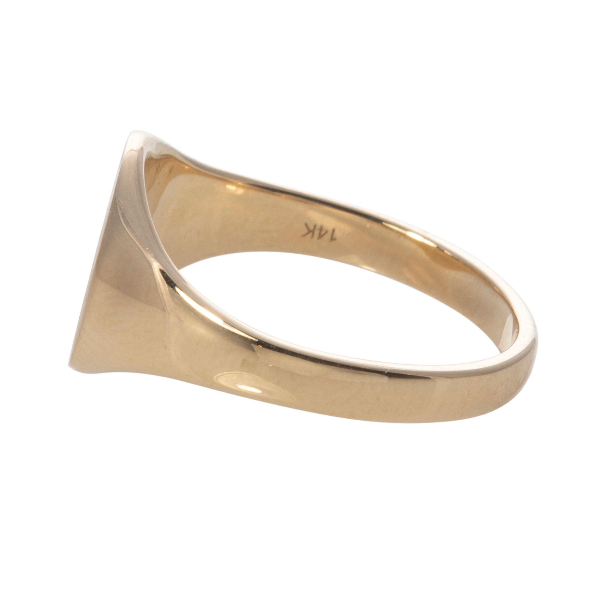 14K Yellow Gold 10x9.5mm Signet Ring