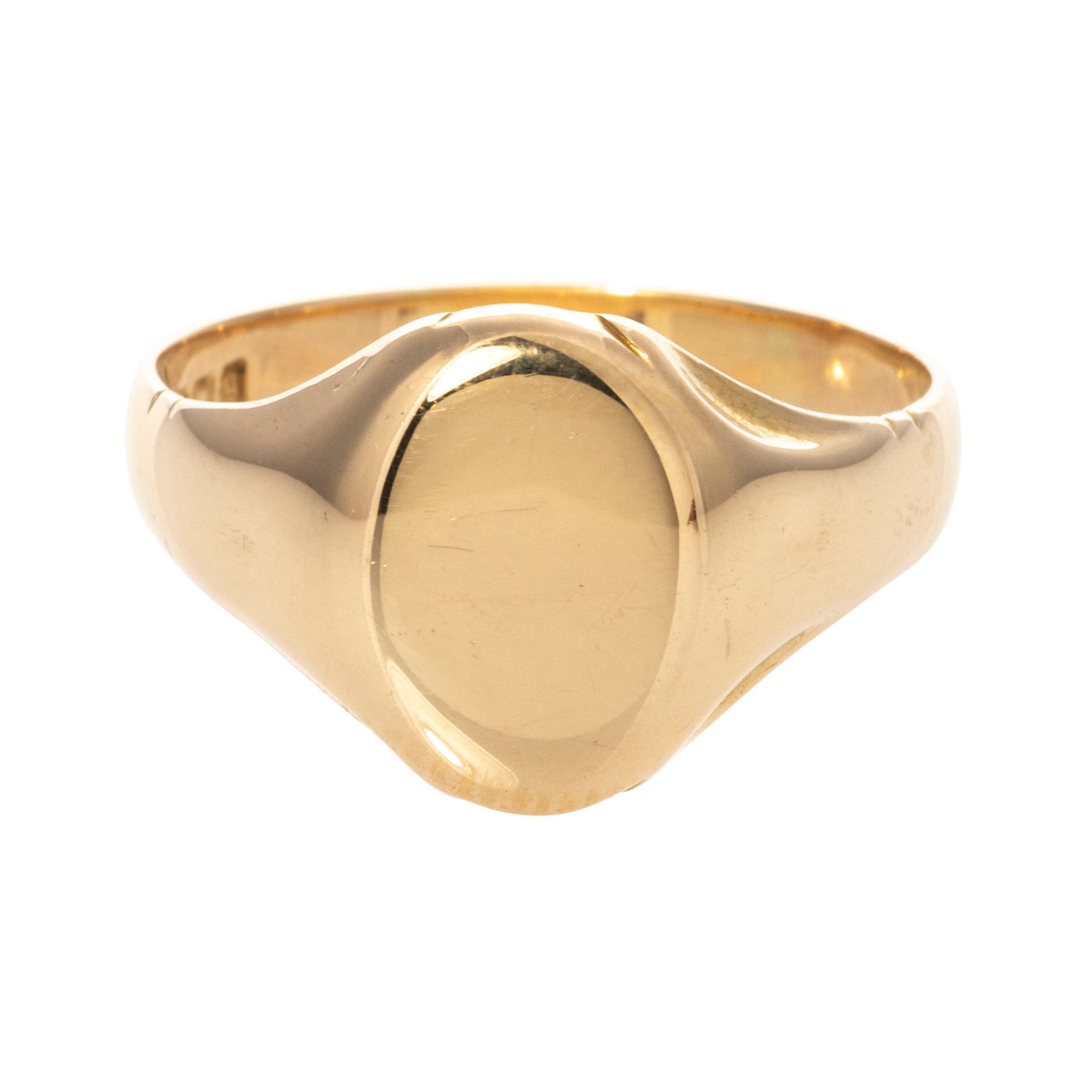 Estate 18K Yellow Gold Signet Ring