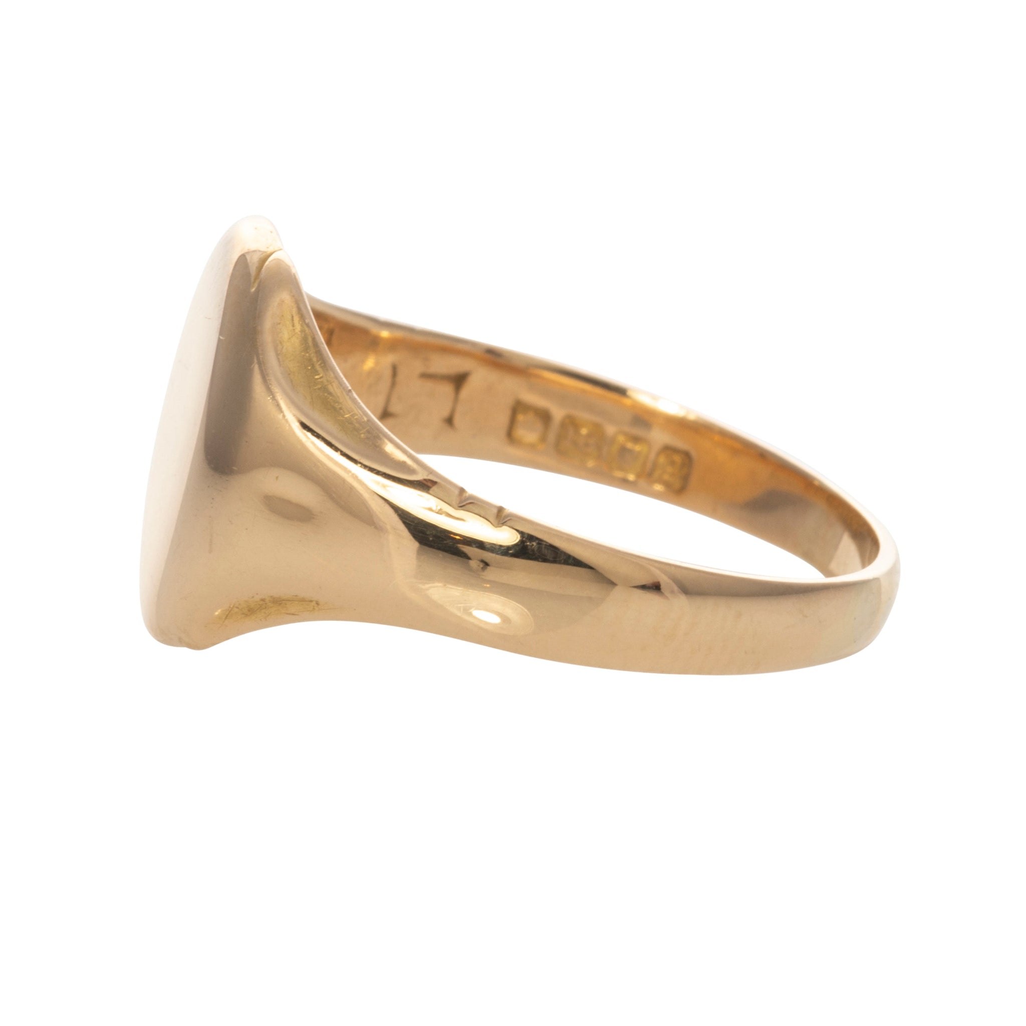 Estate 18K Yellow Gold Signet Ring