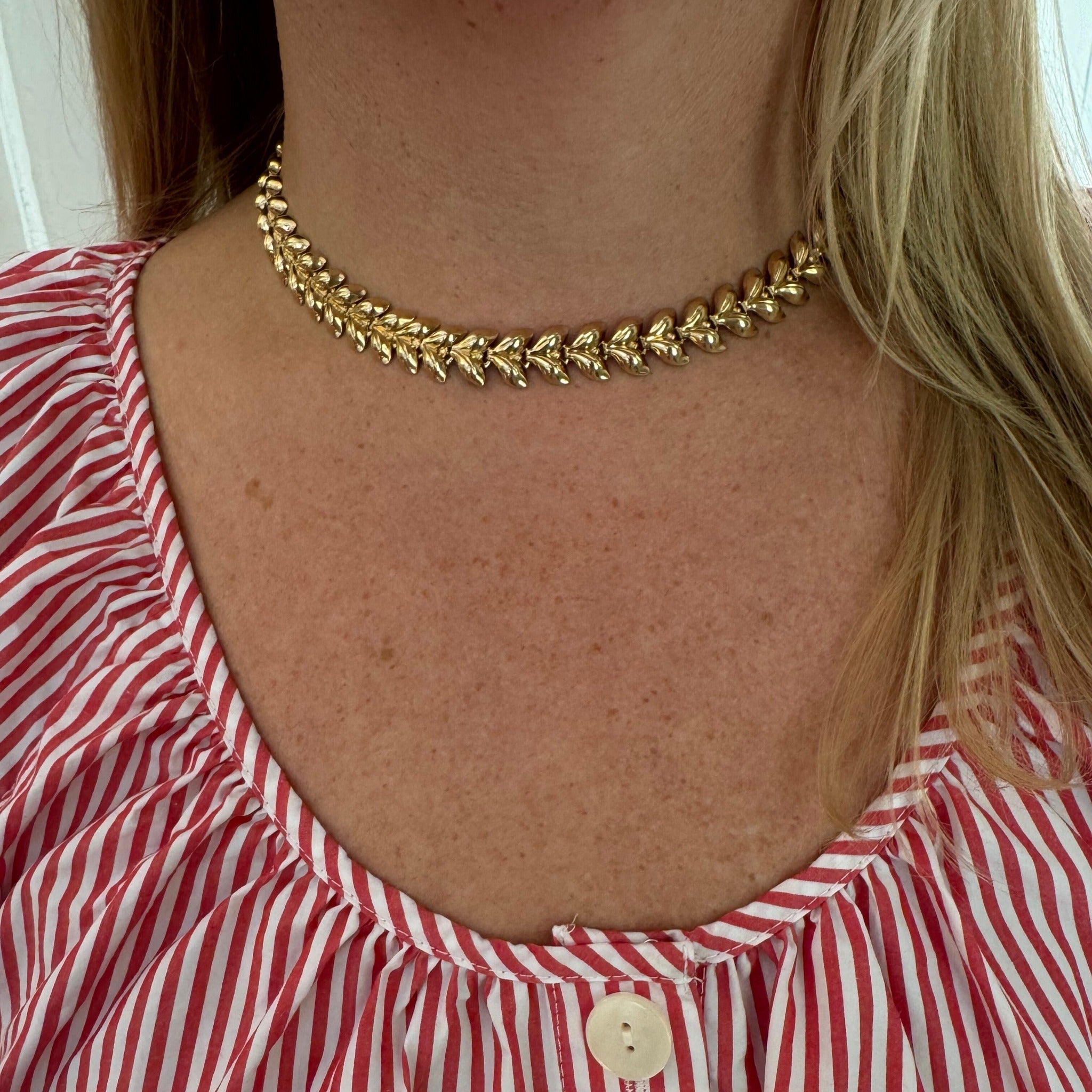 Estate Tiffany & Co 14K Yellow Gold Link Necklace