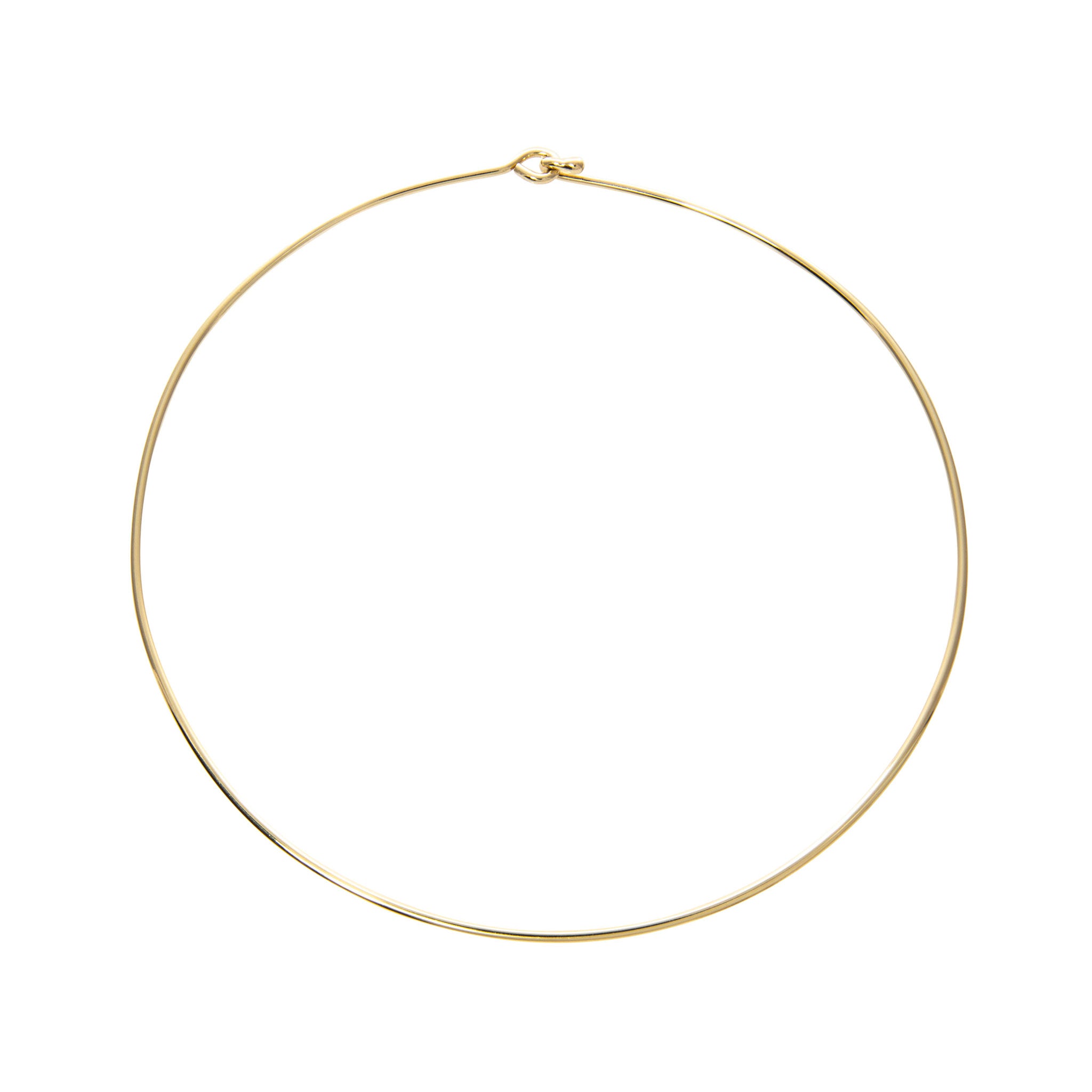 Mazza 14K Yellow Gold 2mm Wire Collar Necklace