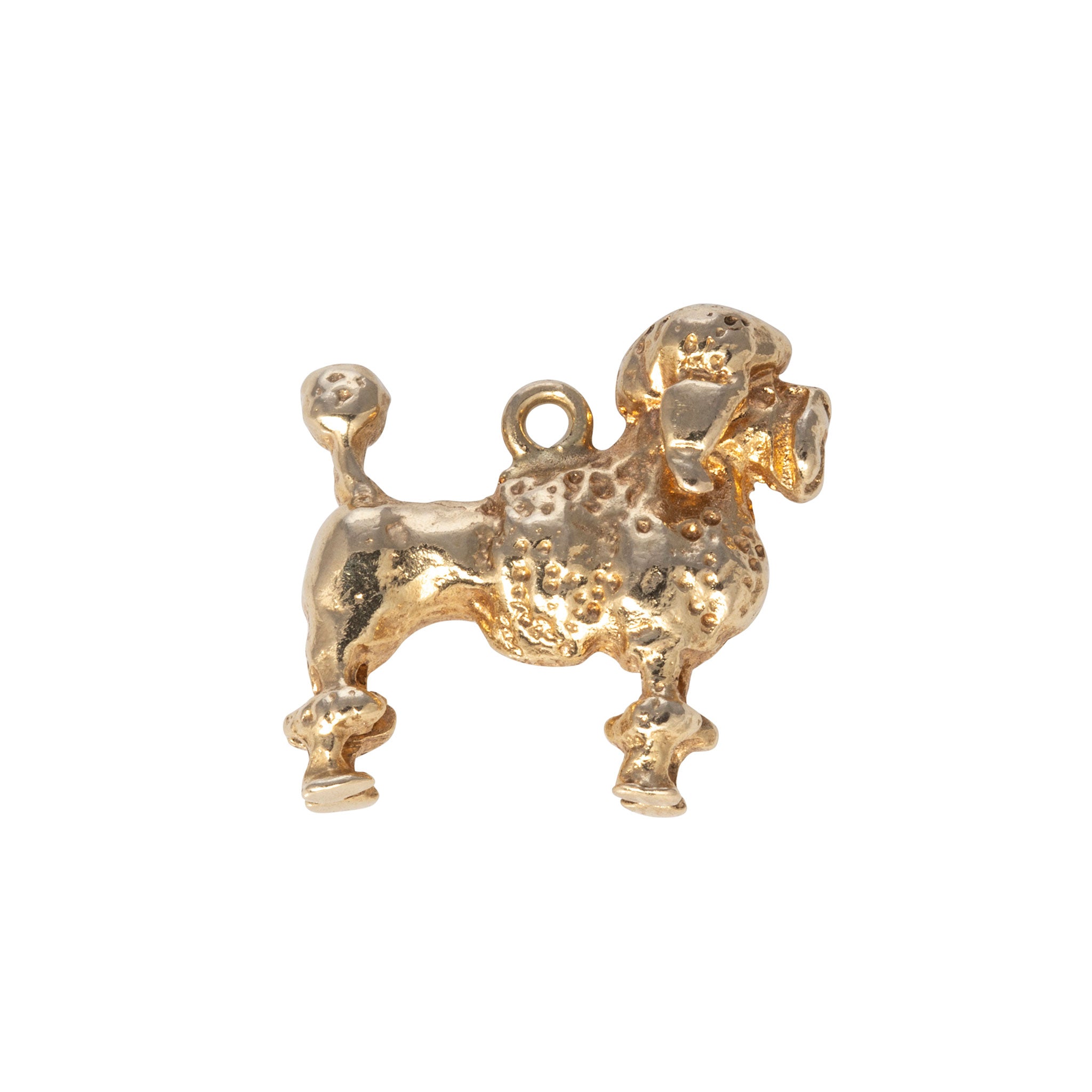 Vintage 14K Gold Poodle Charm