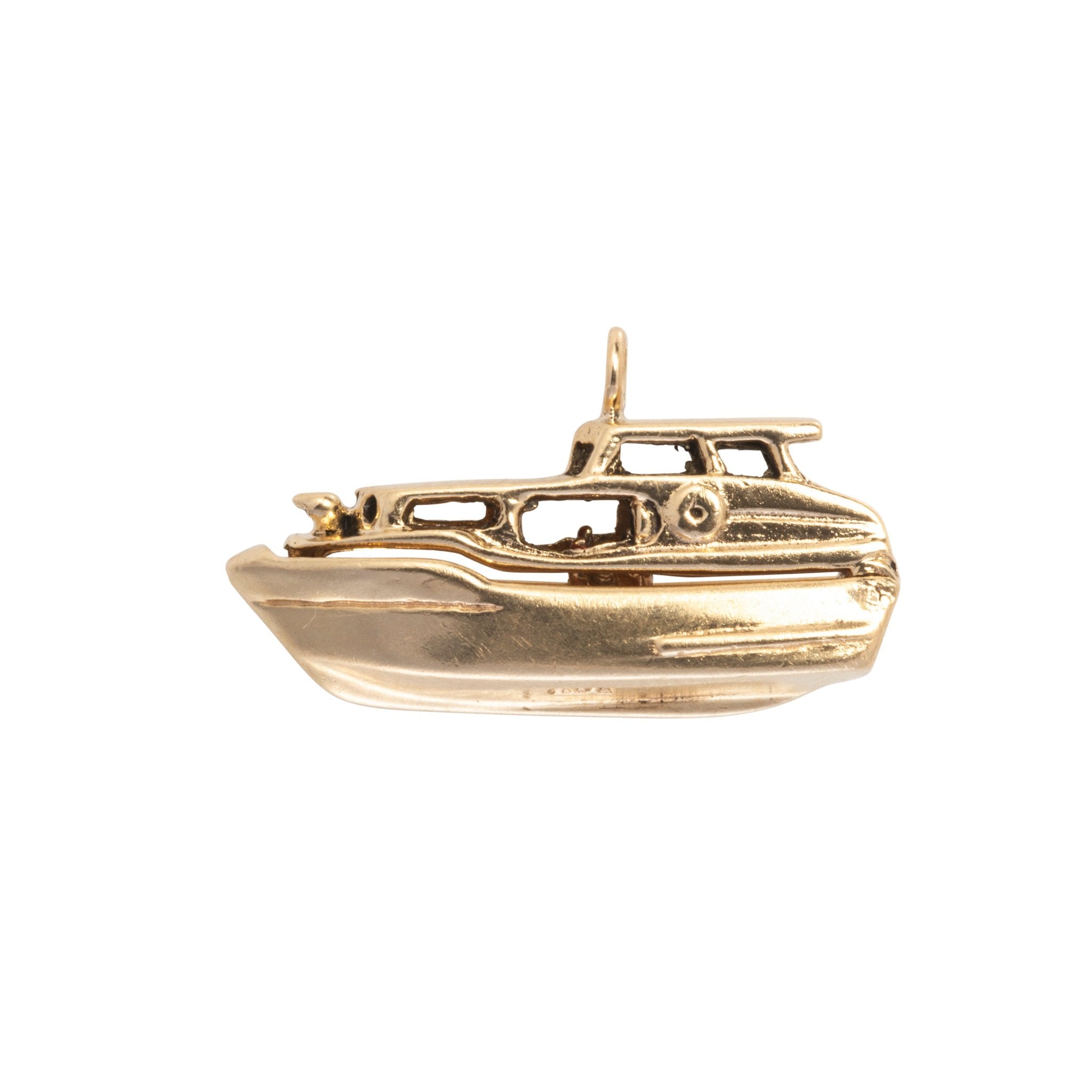 Estate 14K Gold Boat Charm