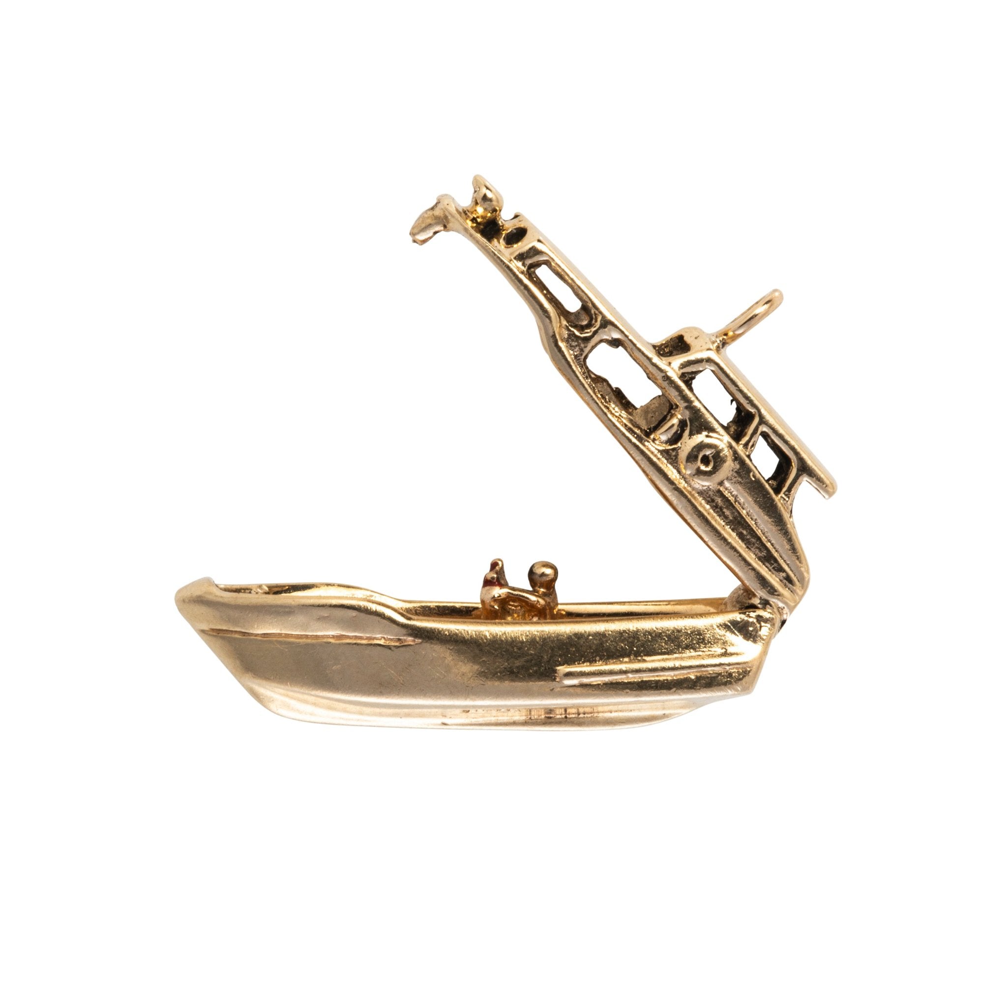 Estate 14K Gold Boat Charm