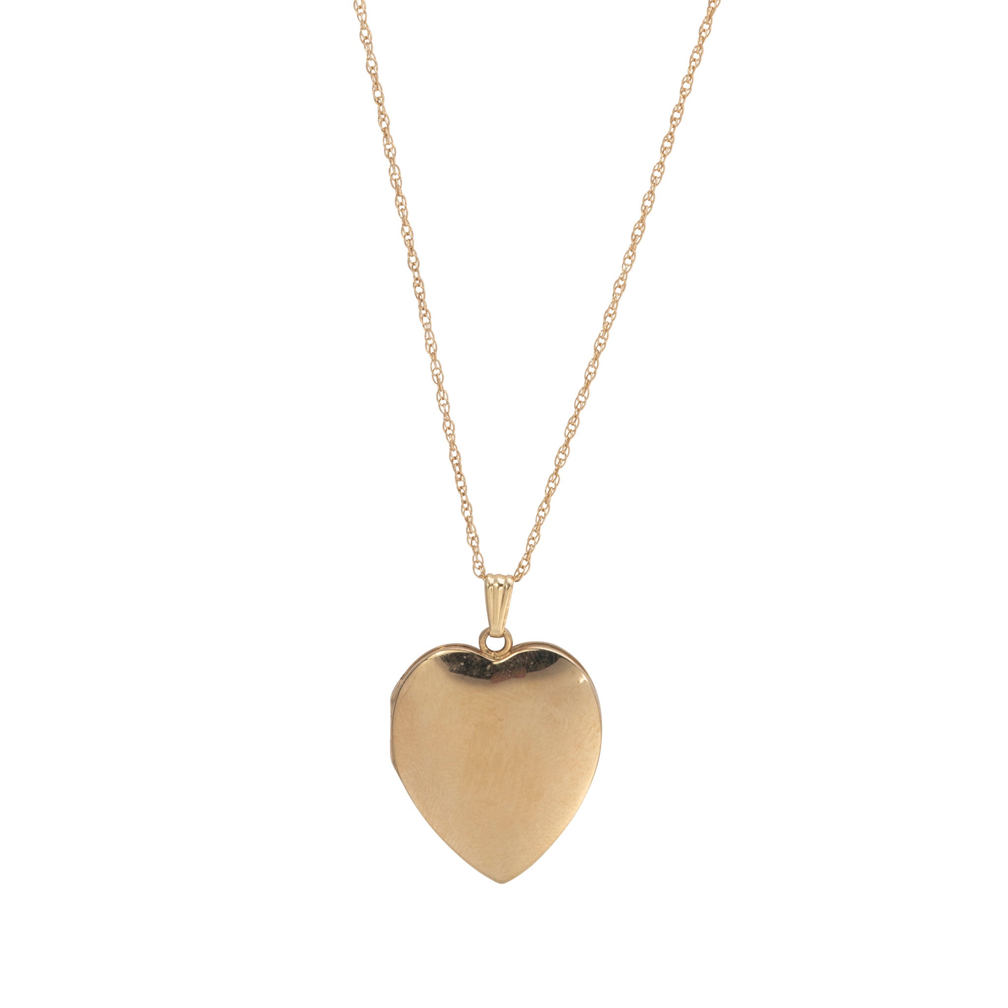 Vintage Gold-Filled Heart Locket Pendant Necklace