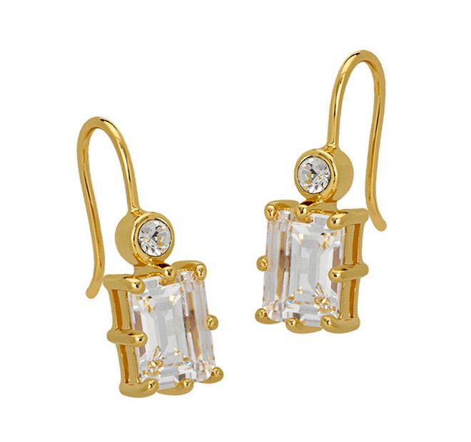 Goldbug April Birthstone Drop Earrings