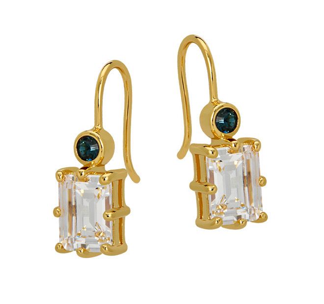 Goldbug Dec. Birthstone Drop Earrings