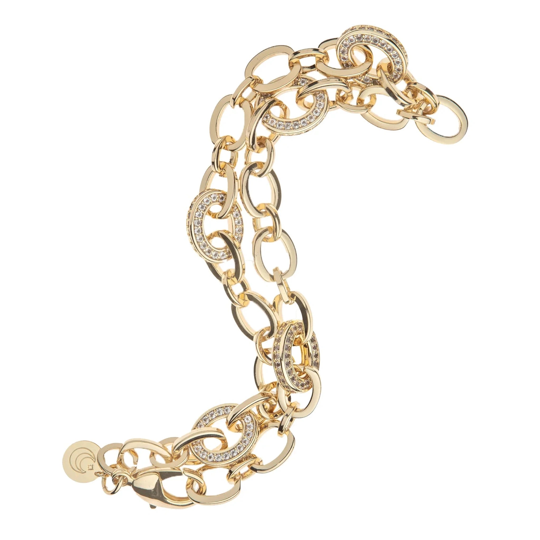 Jane Win Embellished Chunky Link Chain Necklace