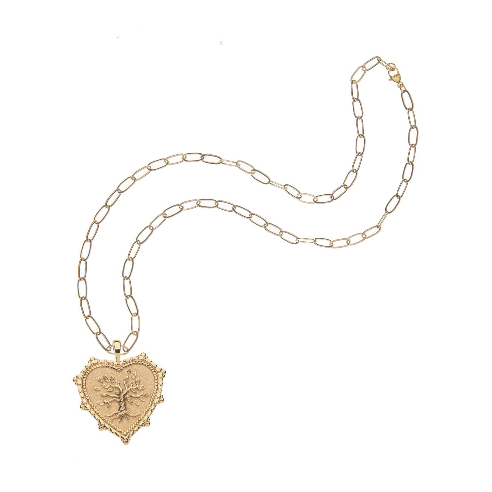 Jane Win FAITH Heart Pendant Necklace