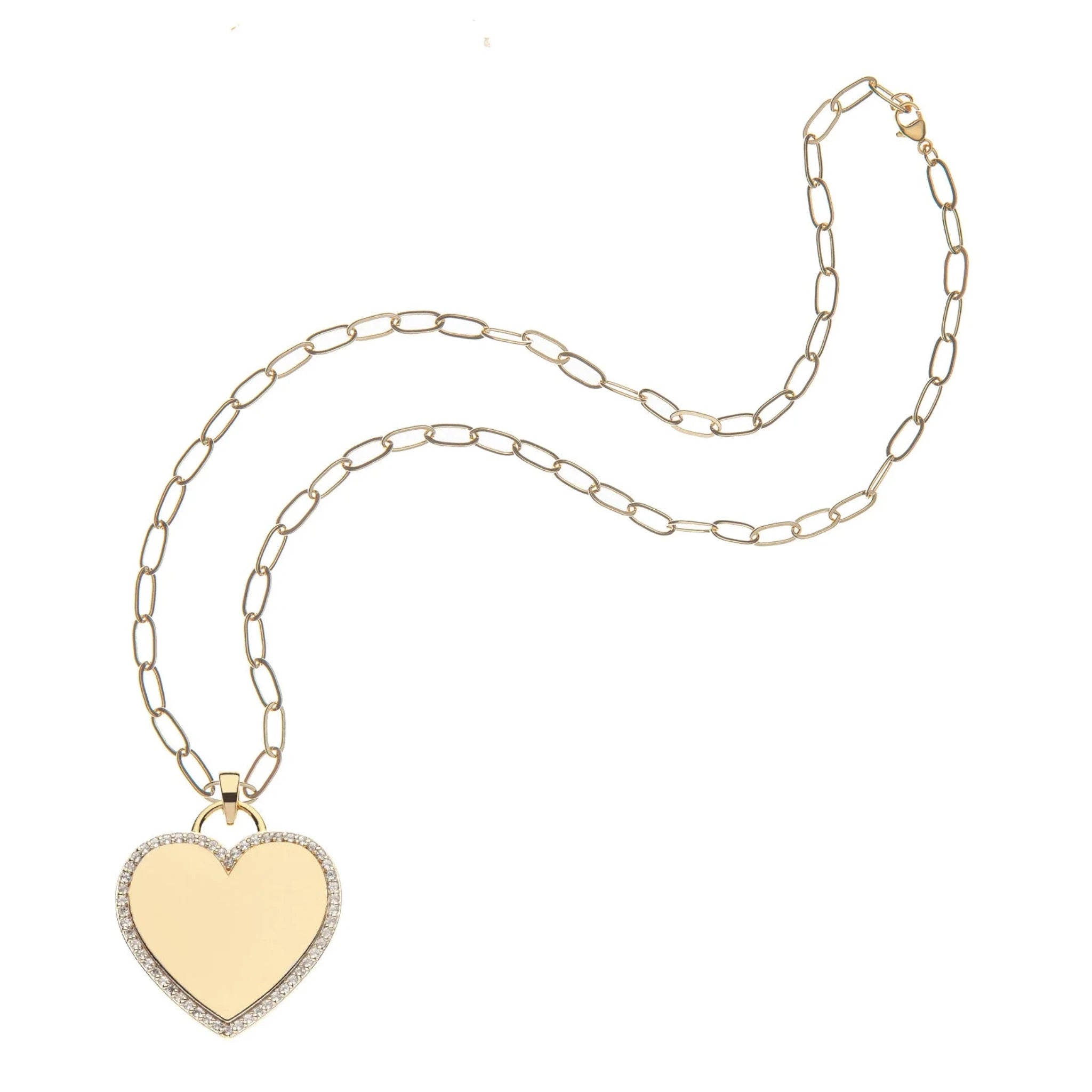 Jane Win Never Enough LOVE Heart Pendant