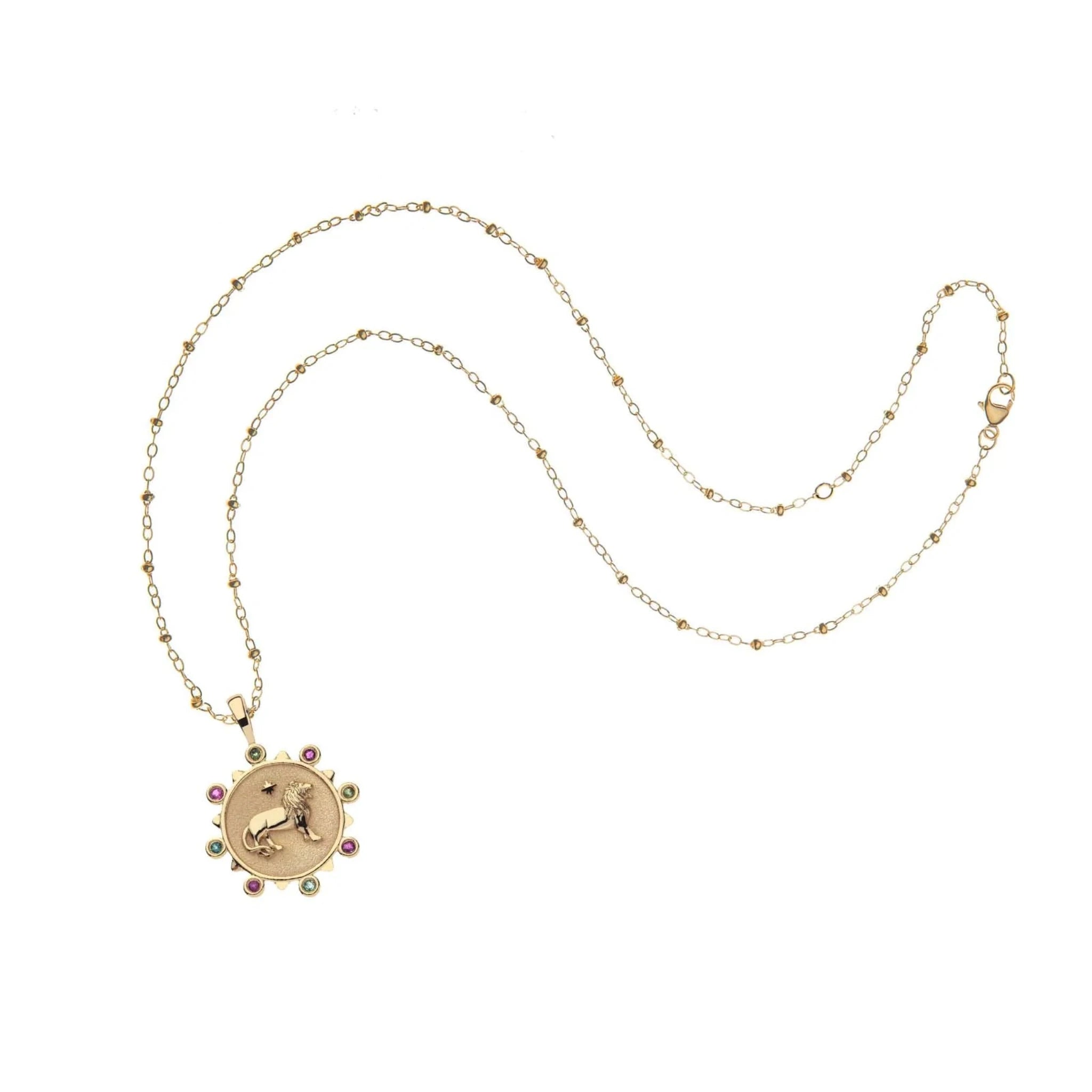 Jane Win COURAGE Petite Embellished Pendant Necklace