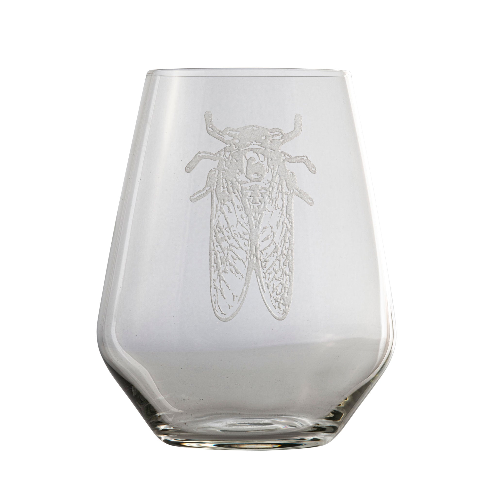 Goldbug Stemless Crystal Wine Glass