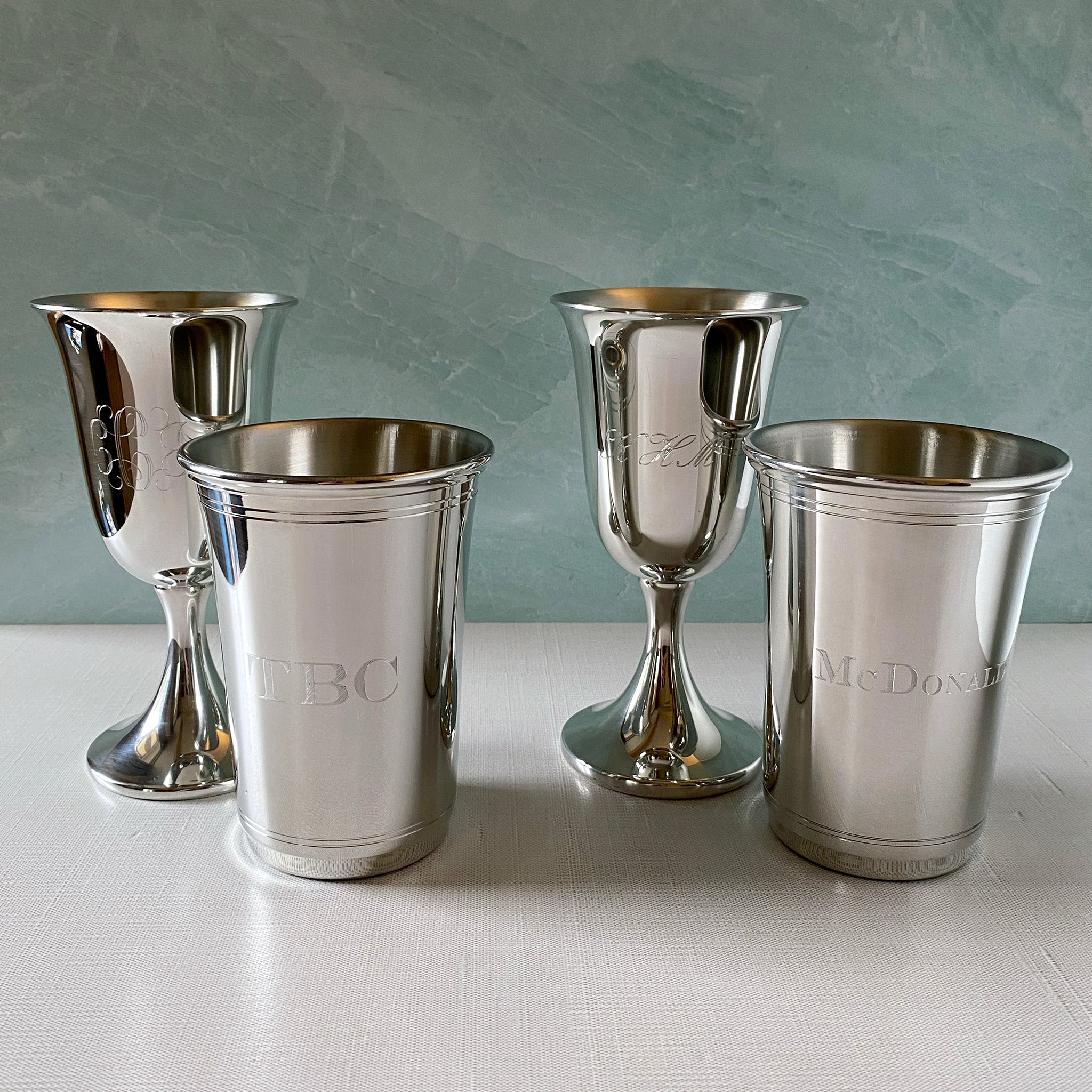 Shops 5 Pewter cups