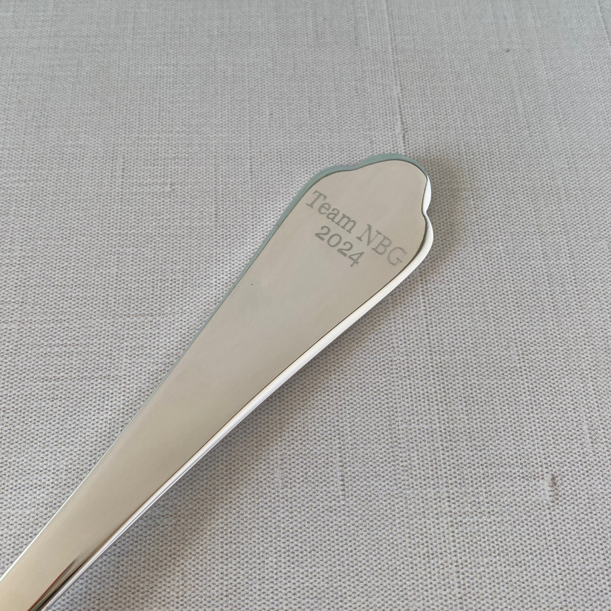 Charleston Rice Spoon with machine engraving