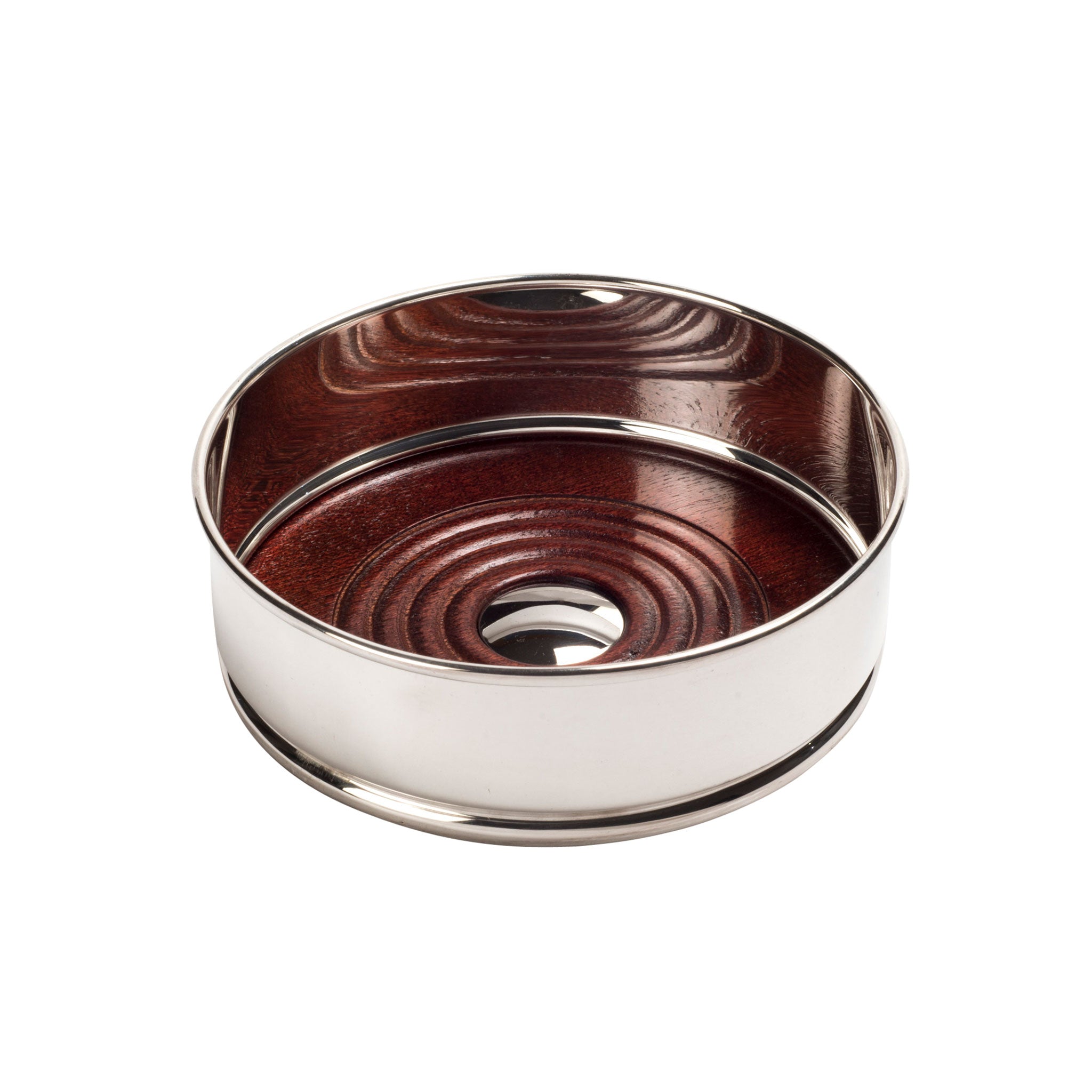 English Silver-Plated Plain Wine Coaster