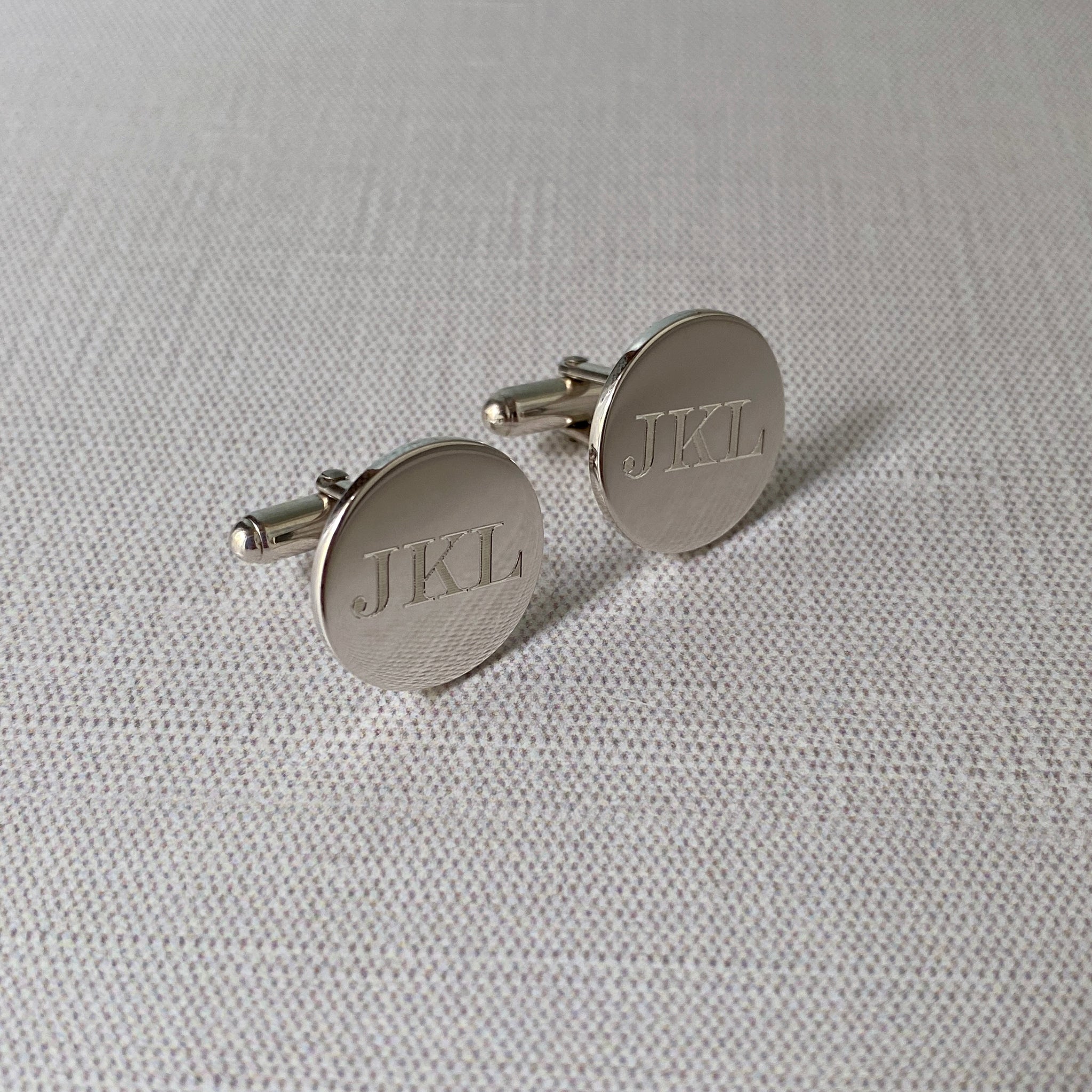 Custom Men's Art Deco Cuff links - Men's Sterling Engraved Cuff links - Monogrammed Cuff links - Personalized high quality Cuff links - Wedding Cufflinks