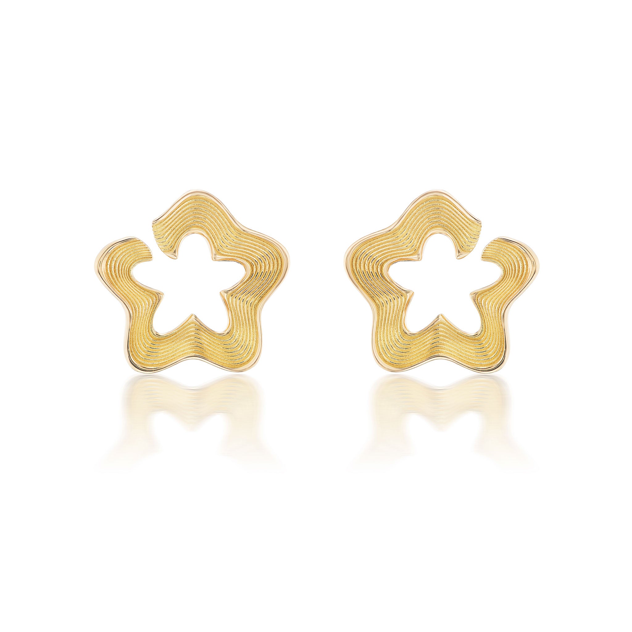 Aurelia Demark 18K Gold Ric Rac Small Earrings