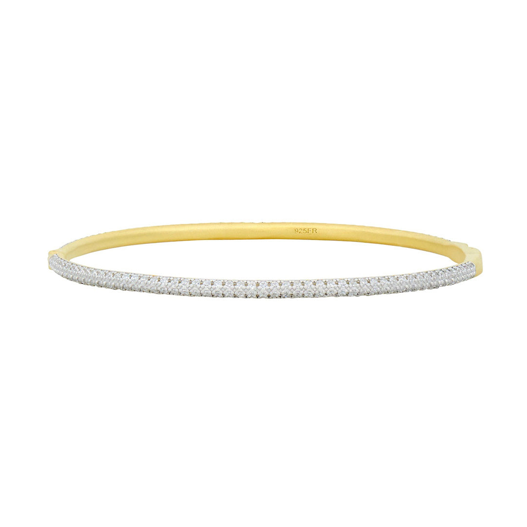 Freida Rothman Blossoming Pavé Hinge Bangle