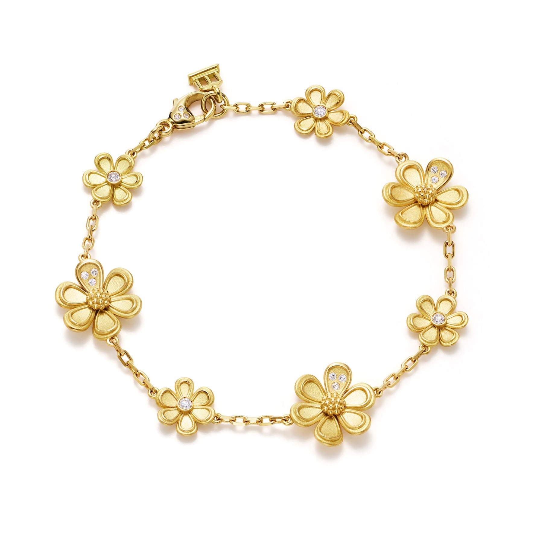 Temple St. Clair Golden Flower Bracelet