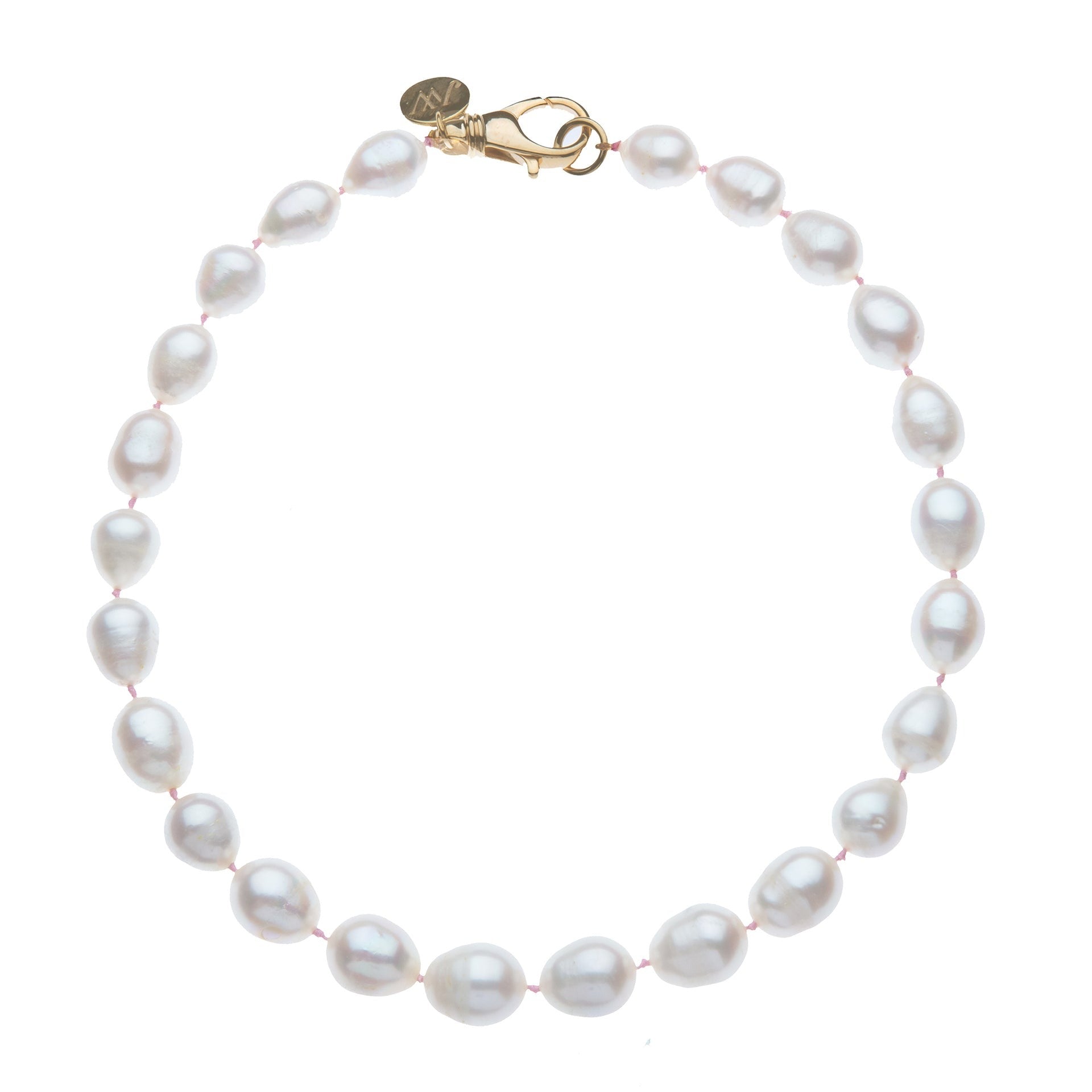 Jane Win White Pearl Knotted Beaded Necklace