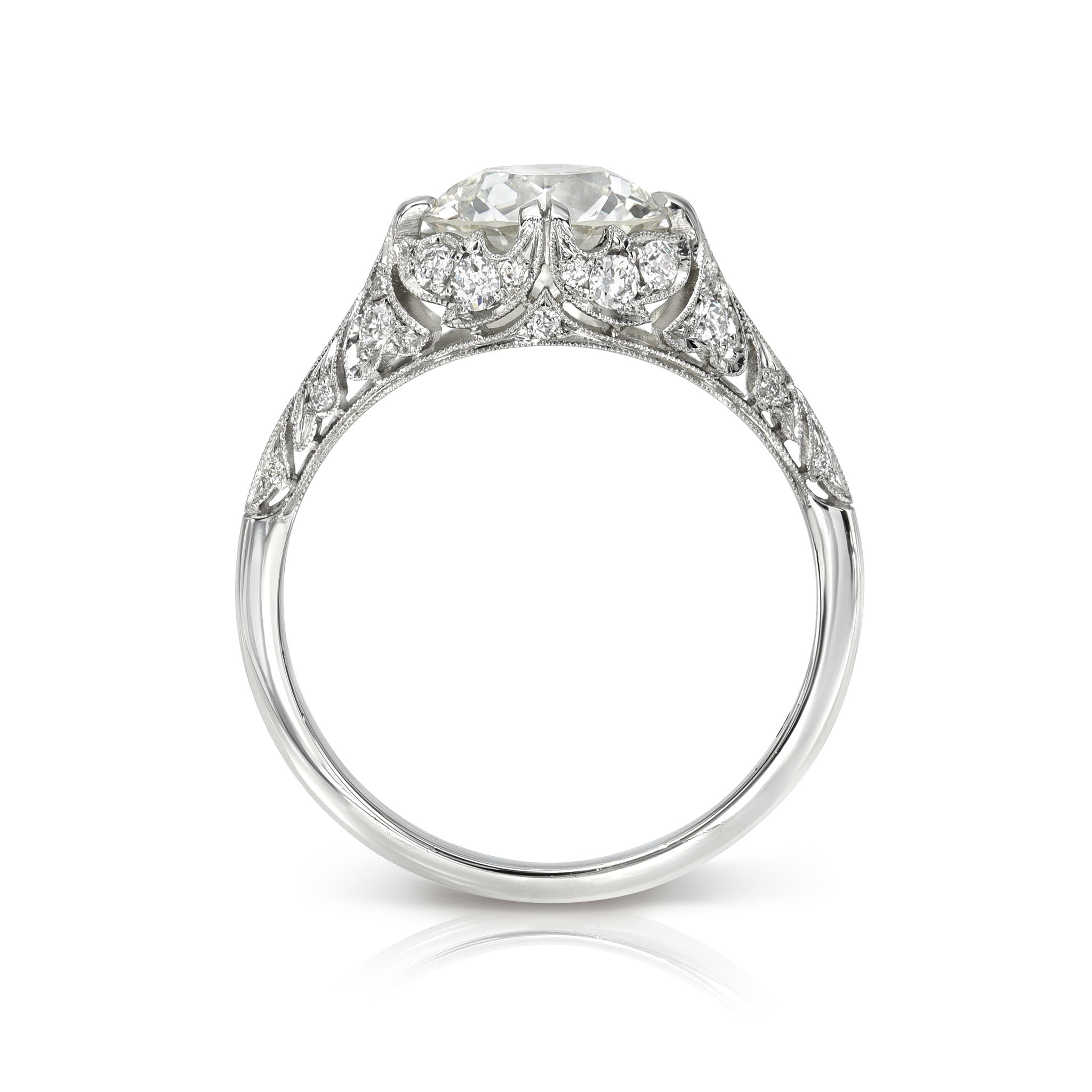 Single Stone Platinum Charlotte Ring