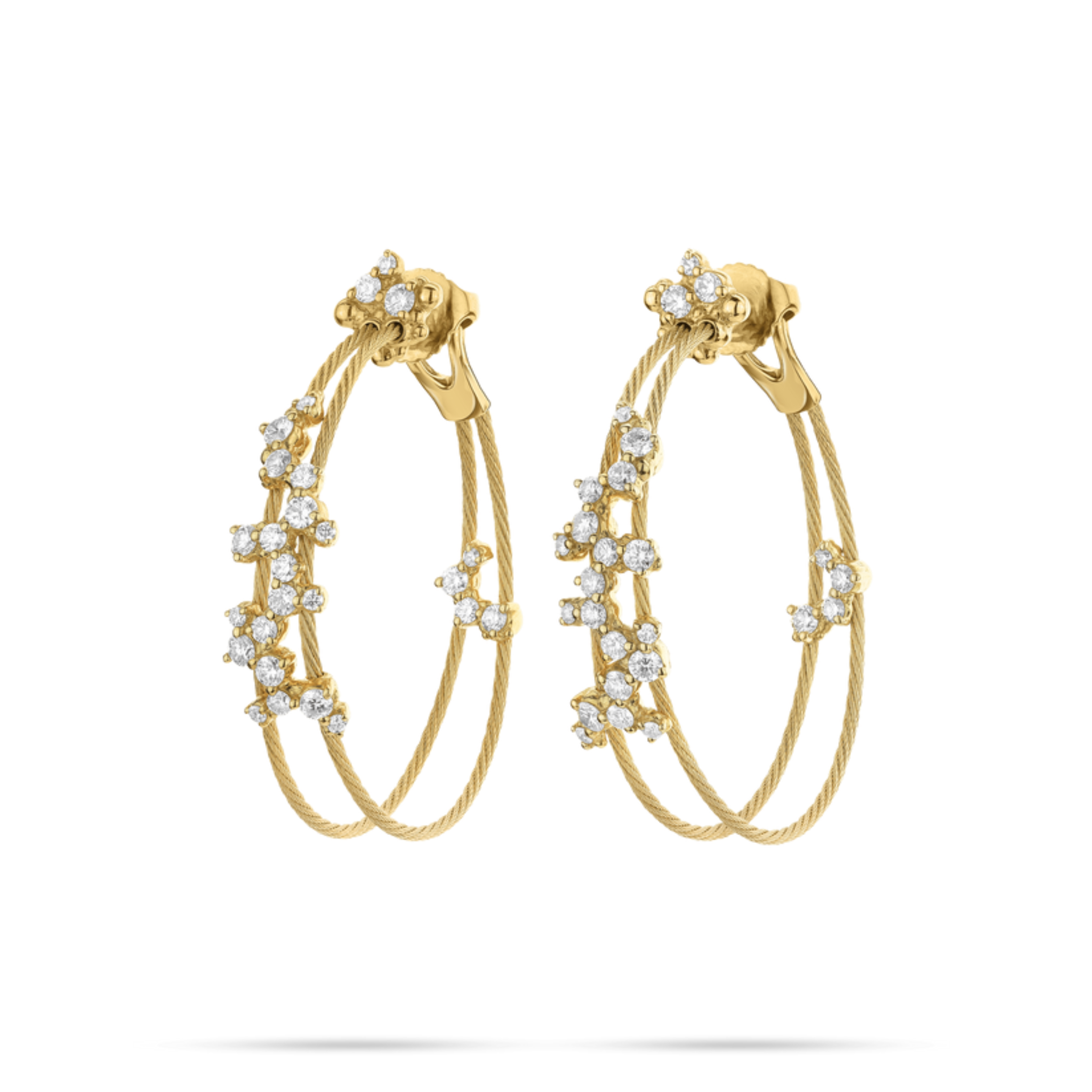 Paul Morelli Double Unity Confetti Hoop Earrings