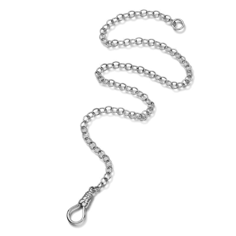 Single Stone Platinum Evren Chain Necklace