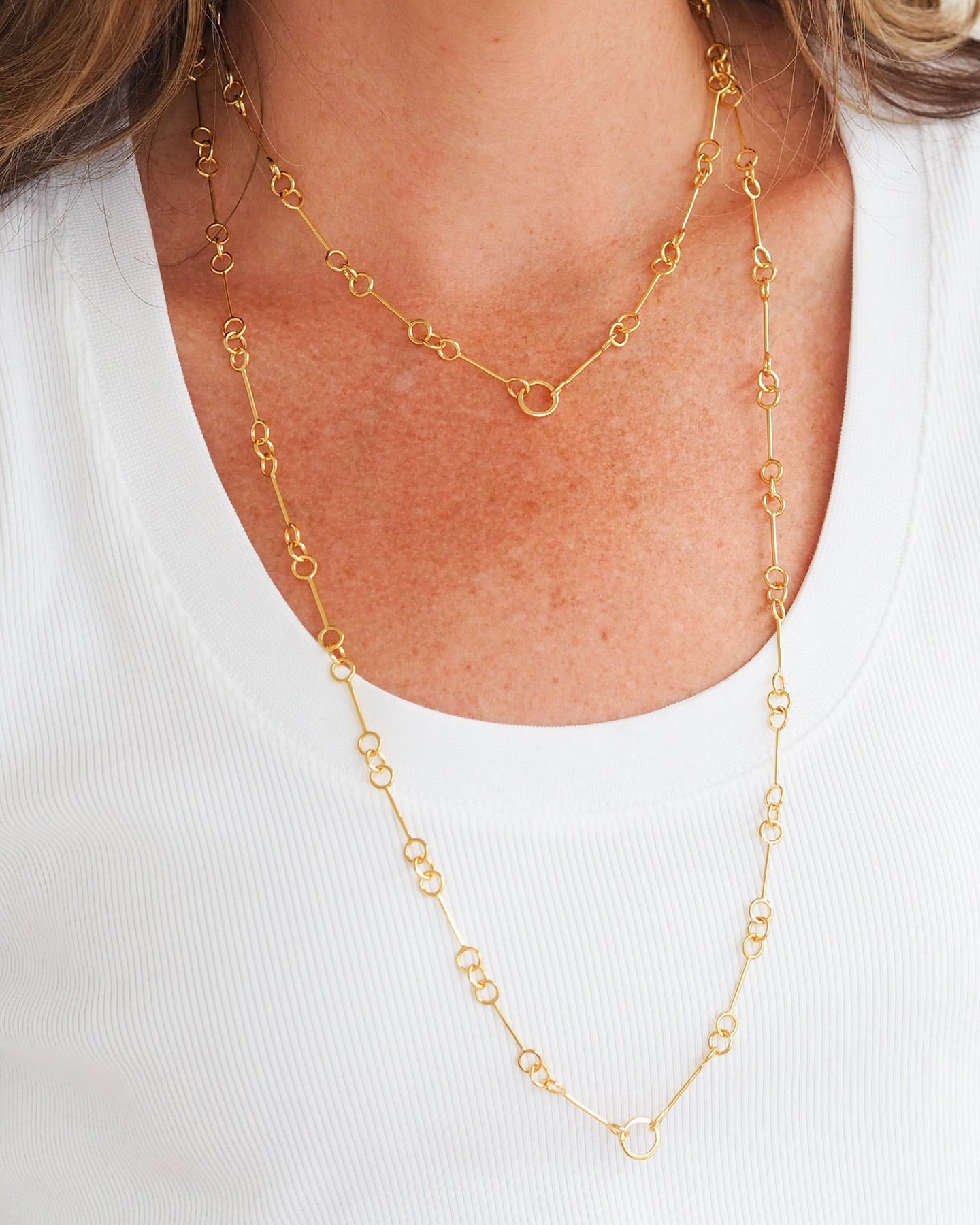 Goldbug Petite Wishbone Chain Necklace