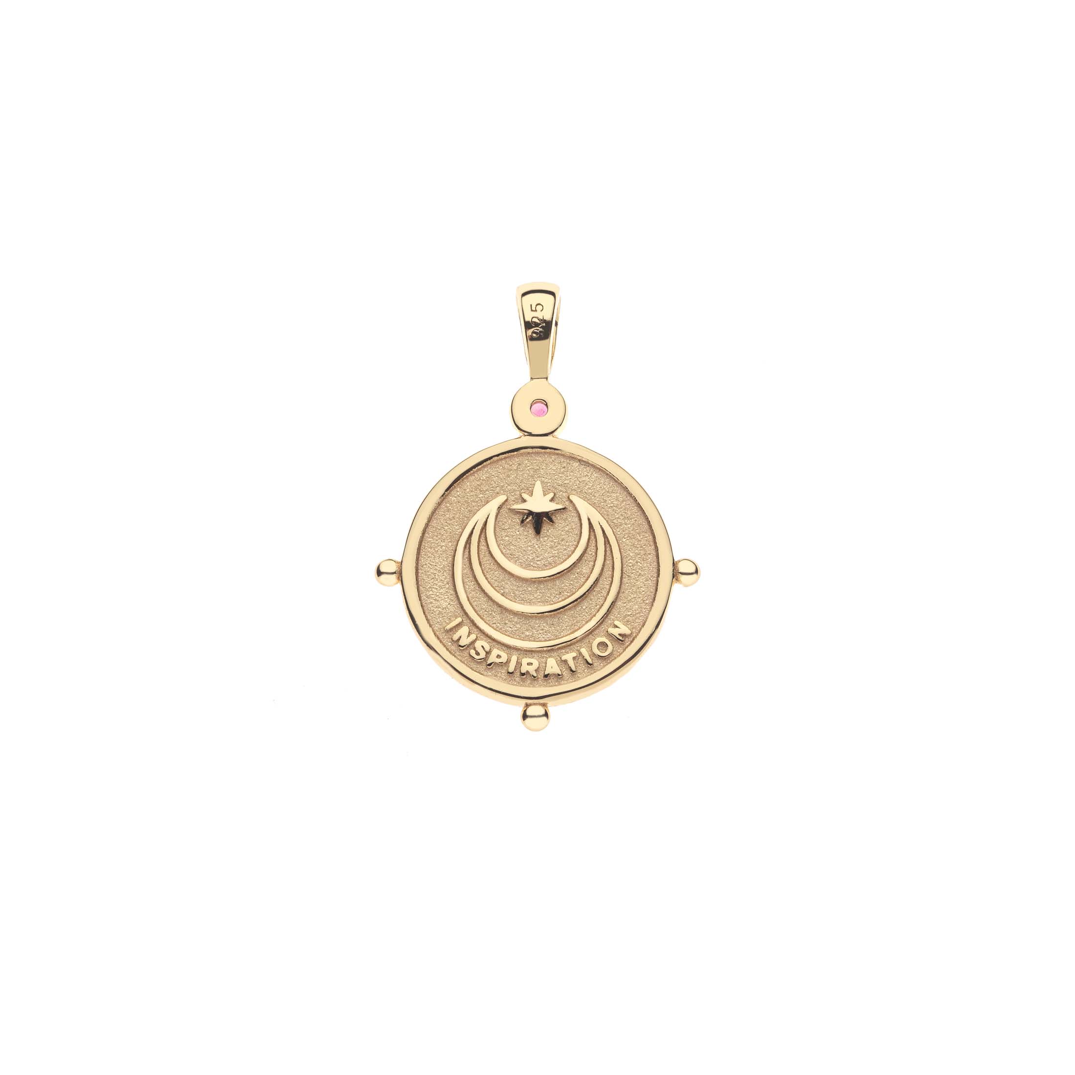 Jane Win INSPIRATION Petite Embellished Coin Pendant Necklace