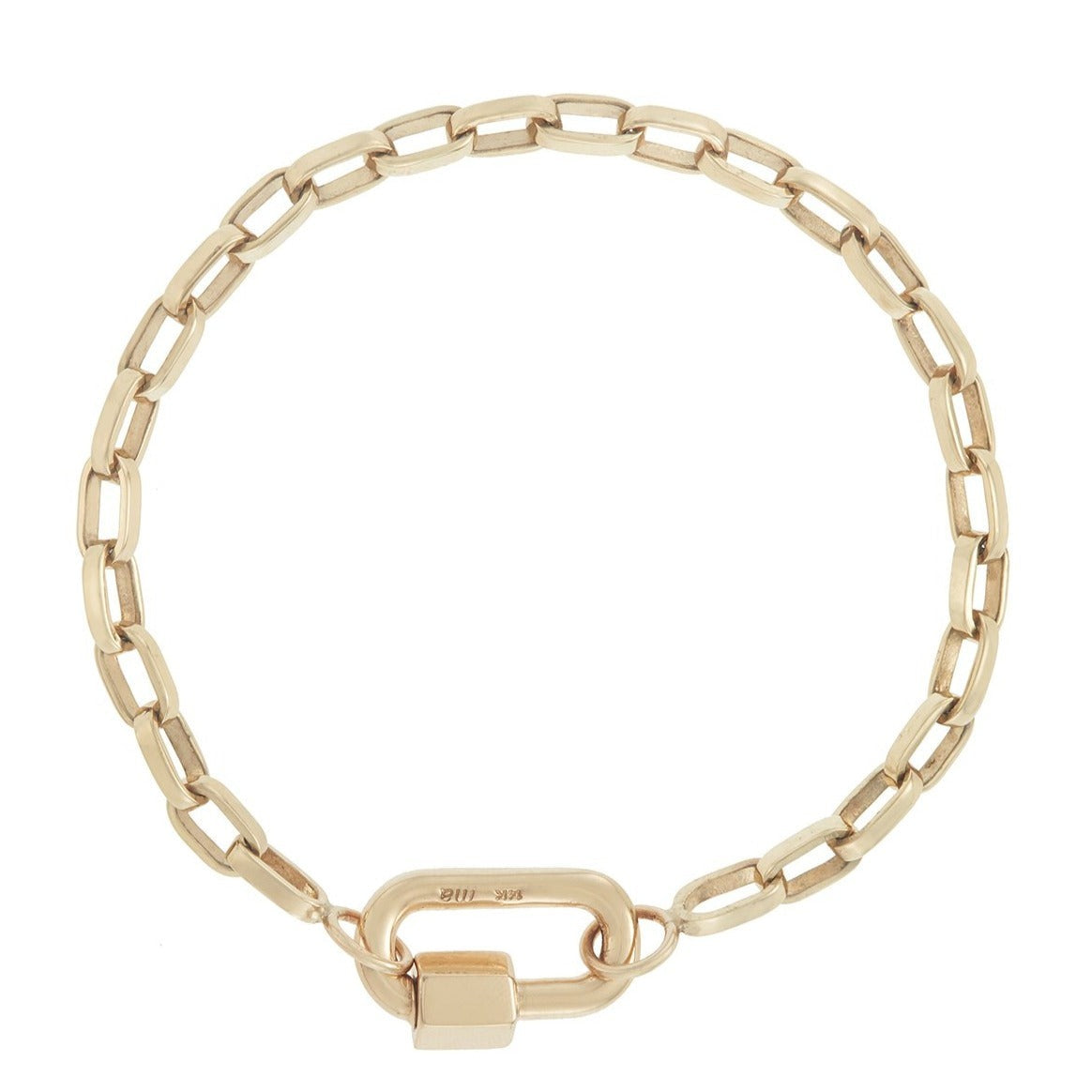 Marla Aaron 14K Yellow Gold Biker Chain Bracelet