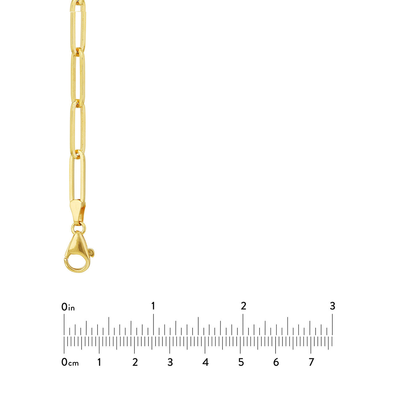 14K Yellow Gold 5mm Elongated Link Chain Necklace