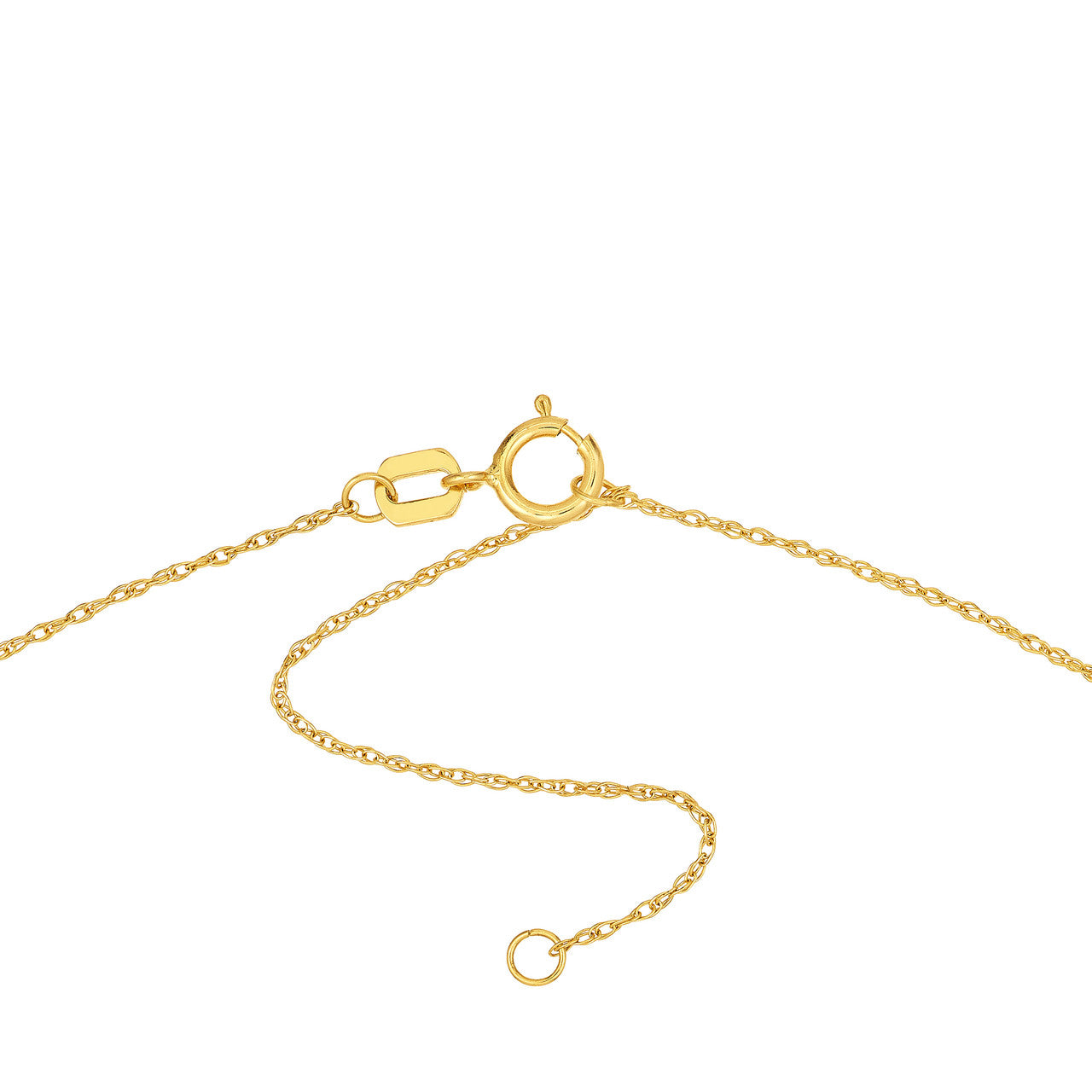 Diamond 14K Yellow Gold Disk Necklace