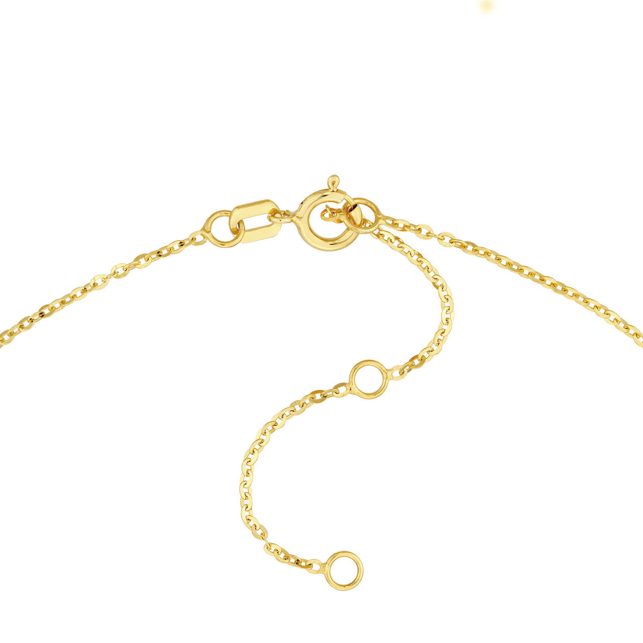 Child 14K Yellow Gold Mini Puff Heart Necklace