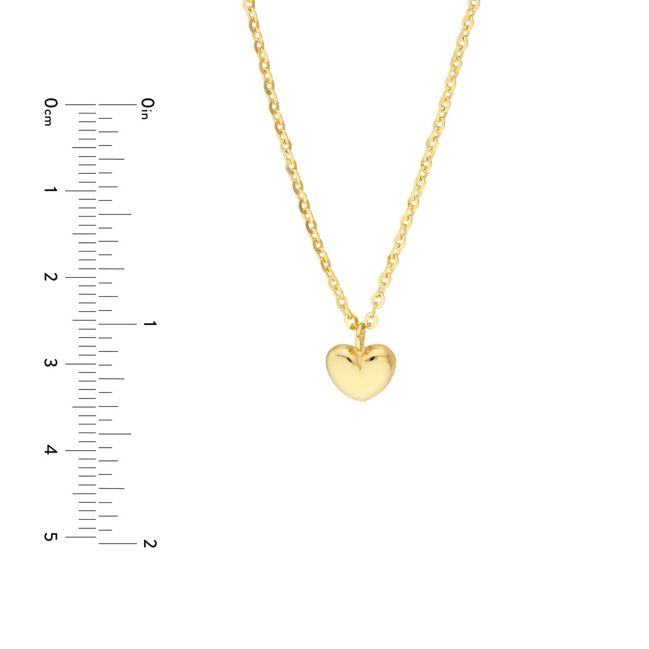 14K store Yellow Gold Children's Heart Pendant