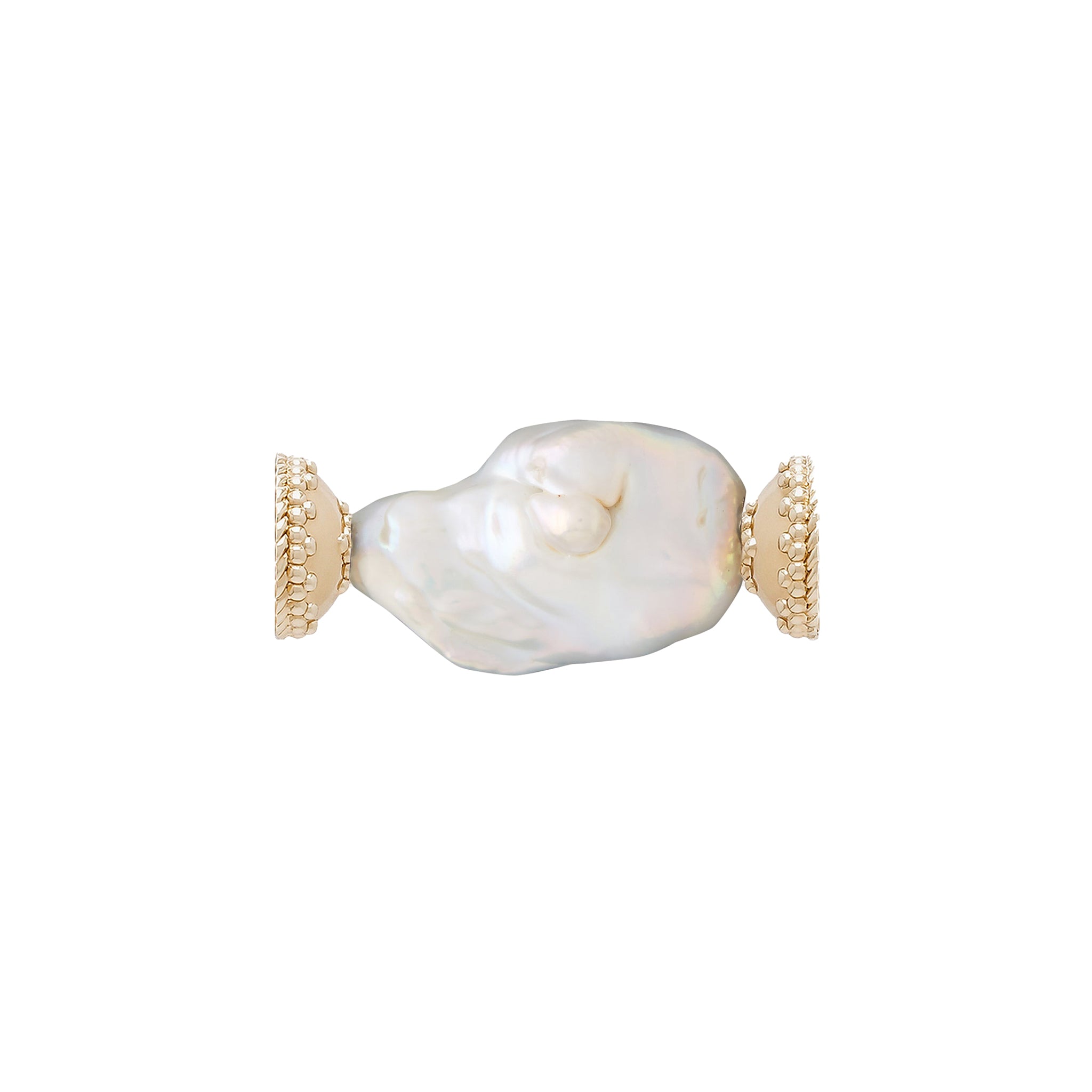 Clara Williams Freshwater White Baroque Pearl Centerpiece