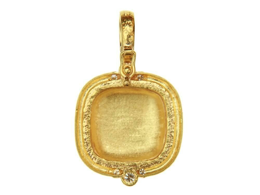 Elizabeth Locke Gold “Queen Bee” Diamond Pendant