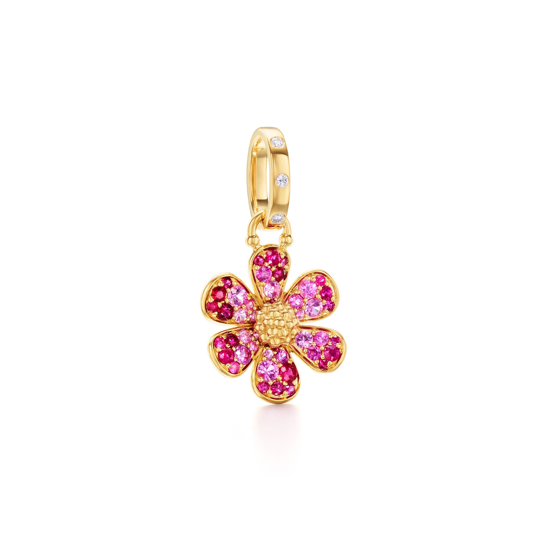 Temple St. Clair Red Flower Pendant