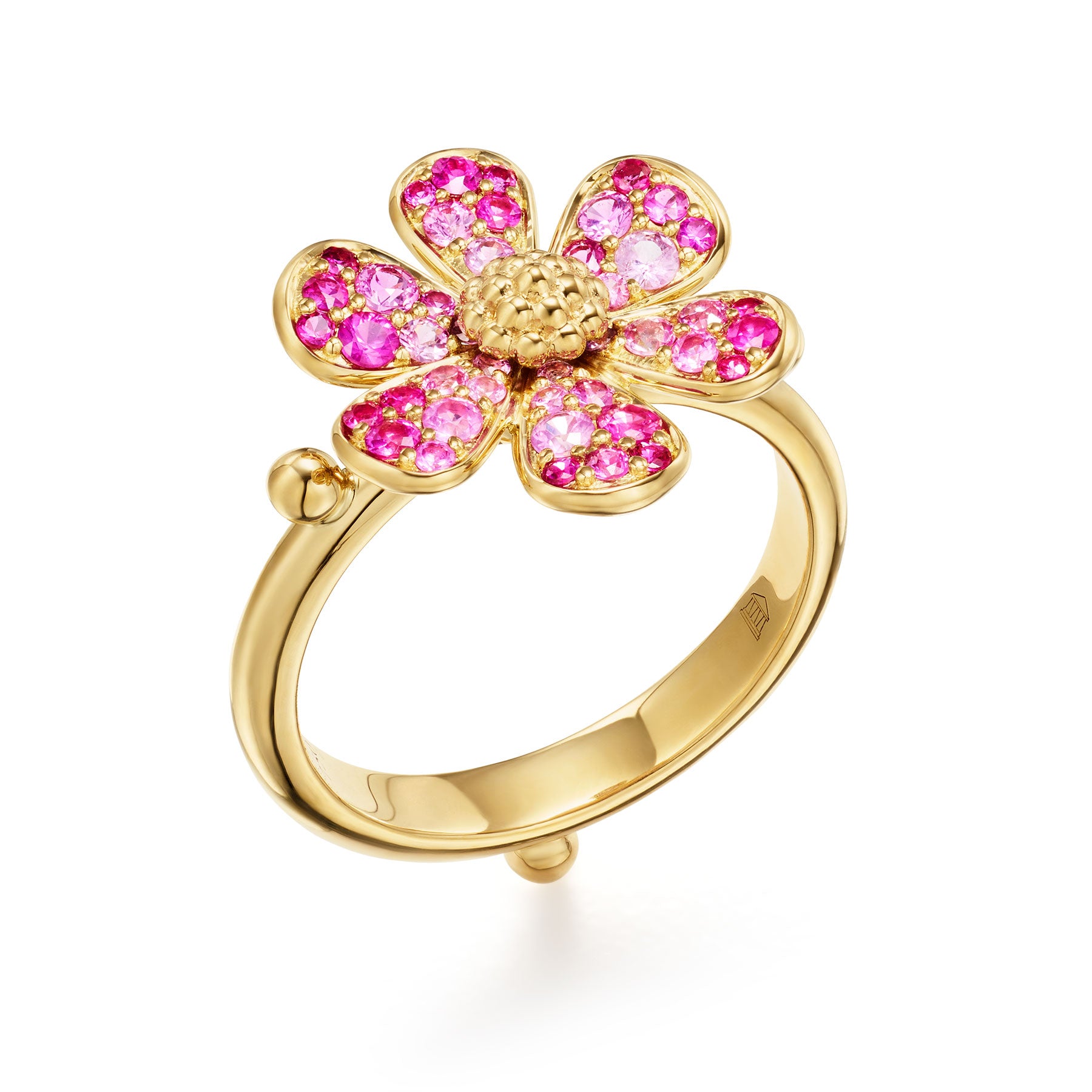 Temple St. Clair Red Flower Ring