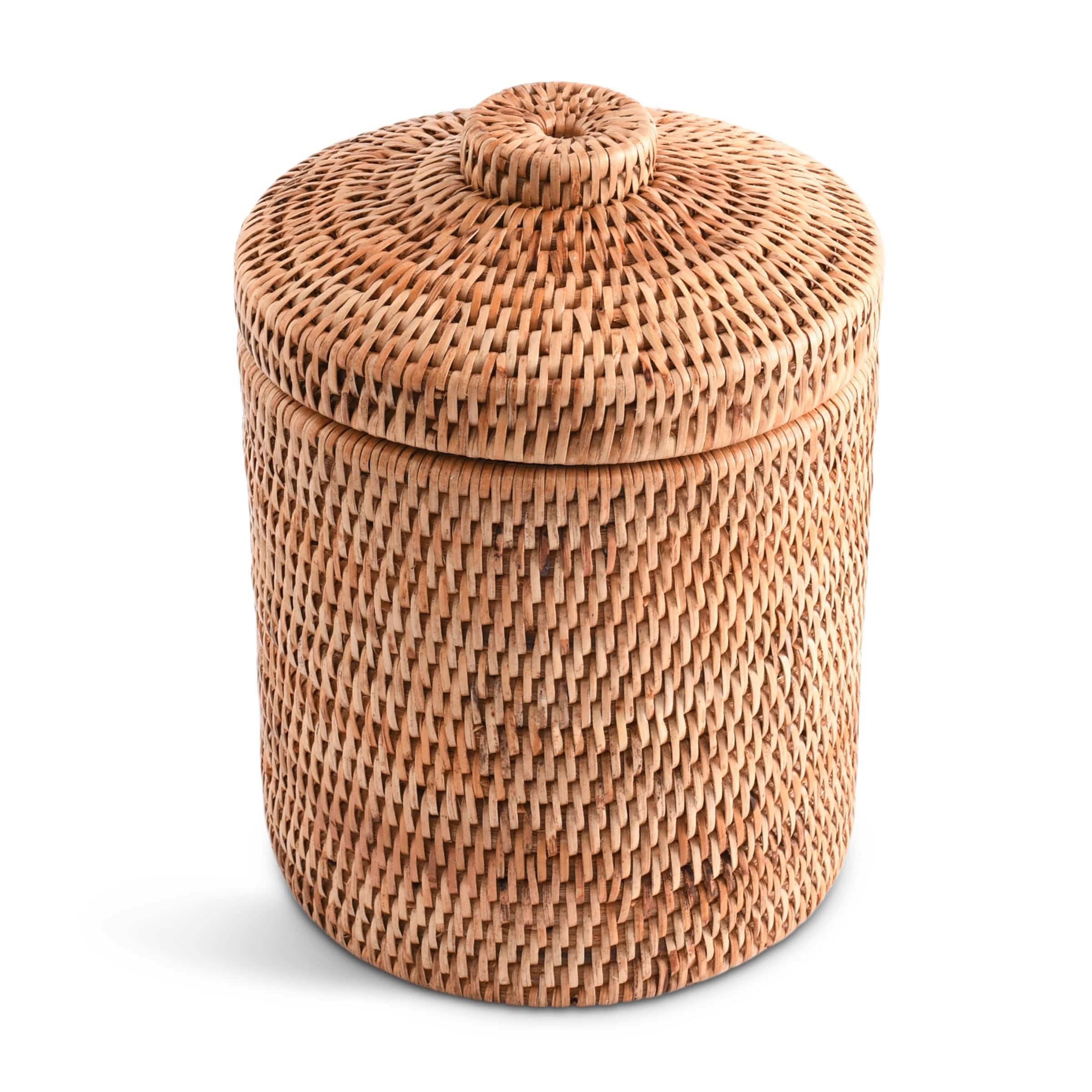 Handwoven Wicker Rattan Ice Bucket